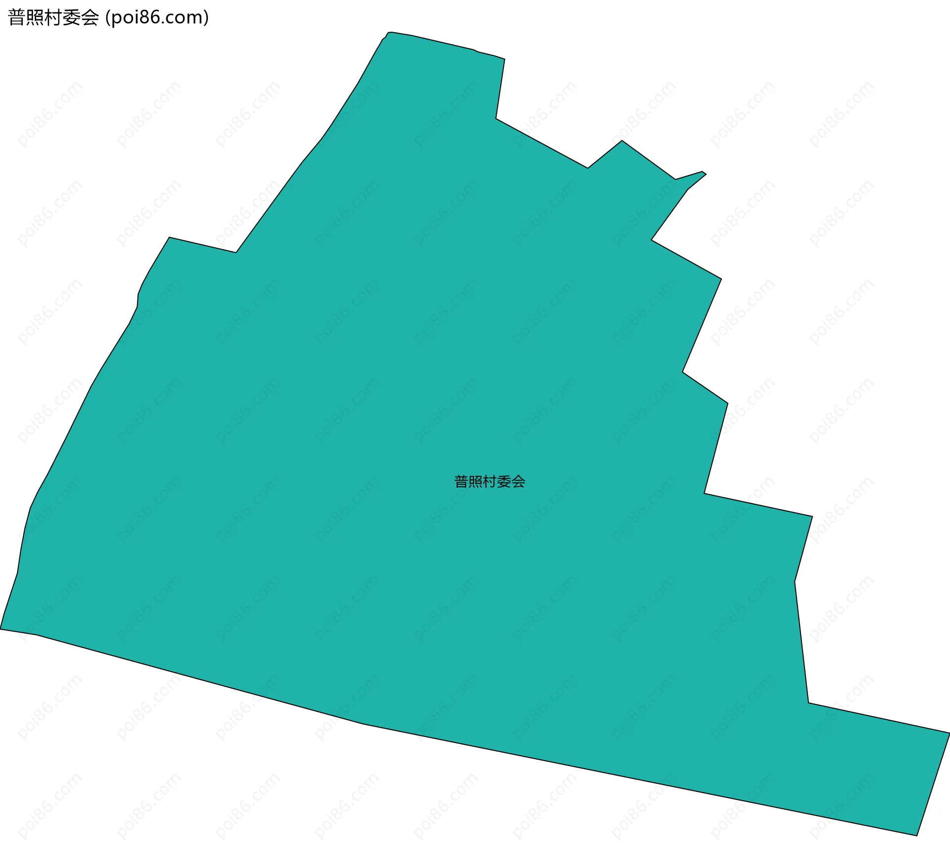 普照村委会边界地图