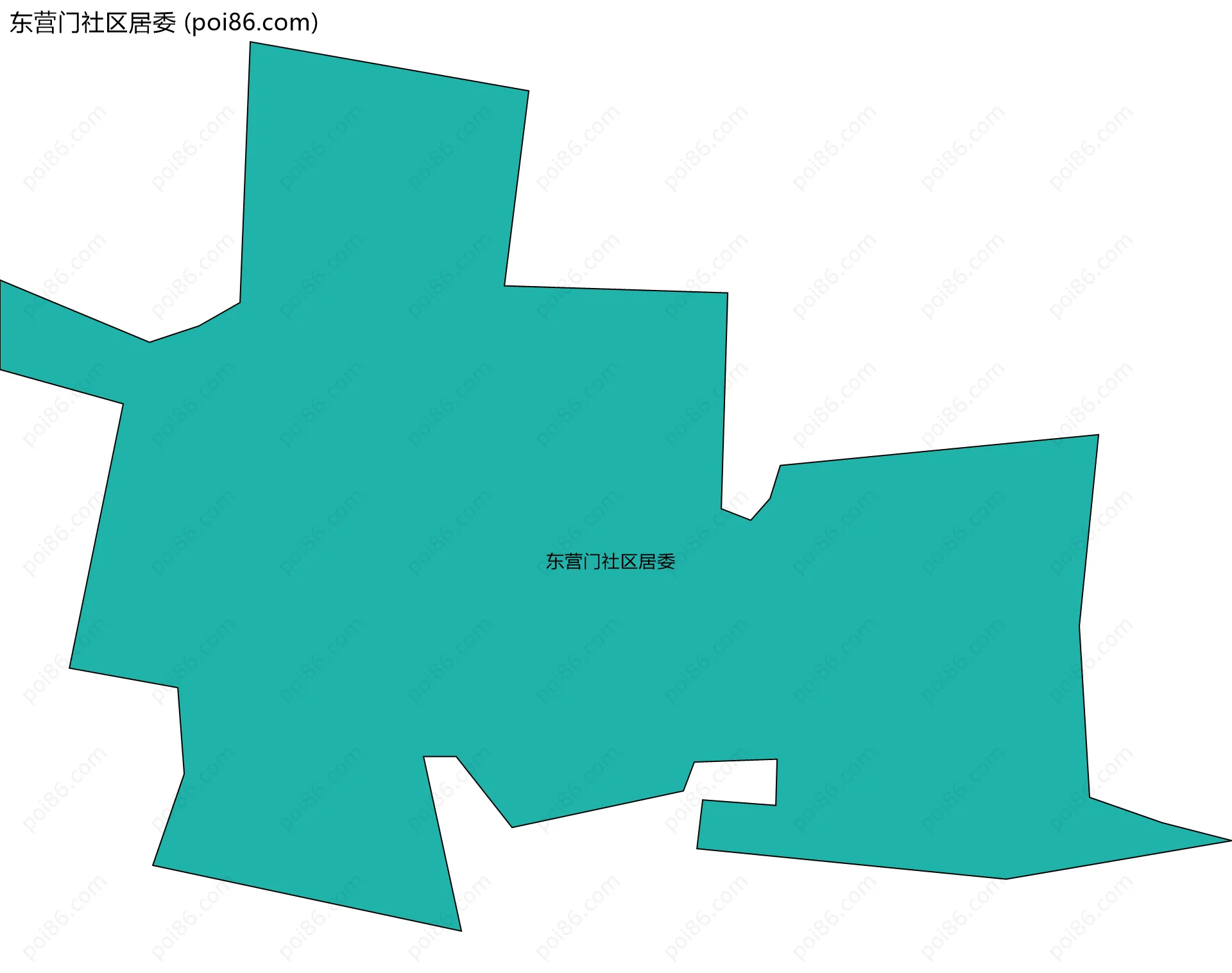 东营门社区居委边界地图