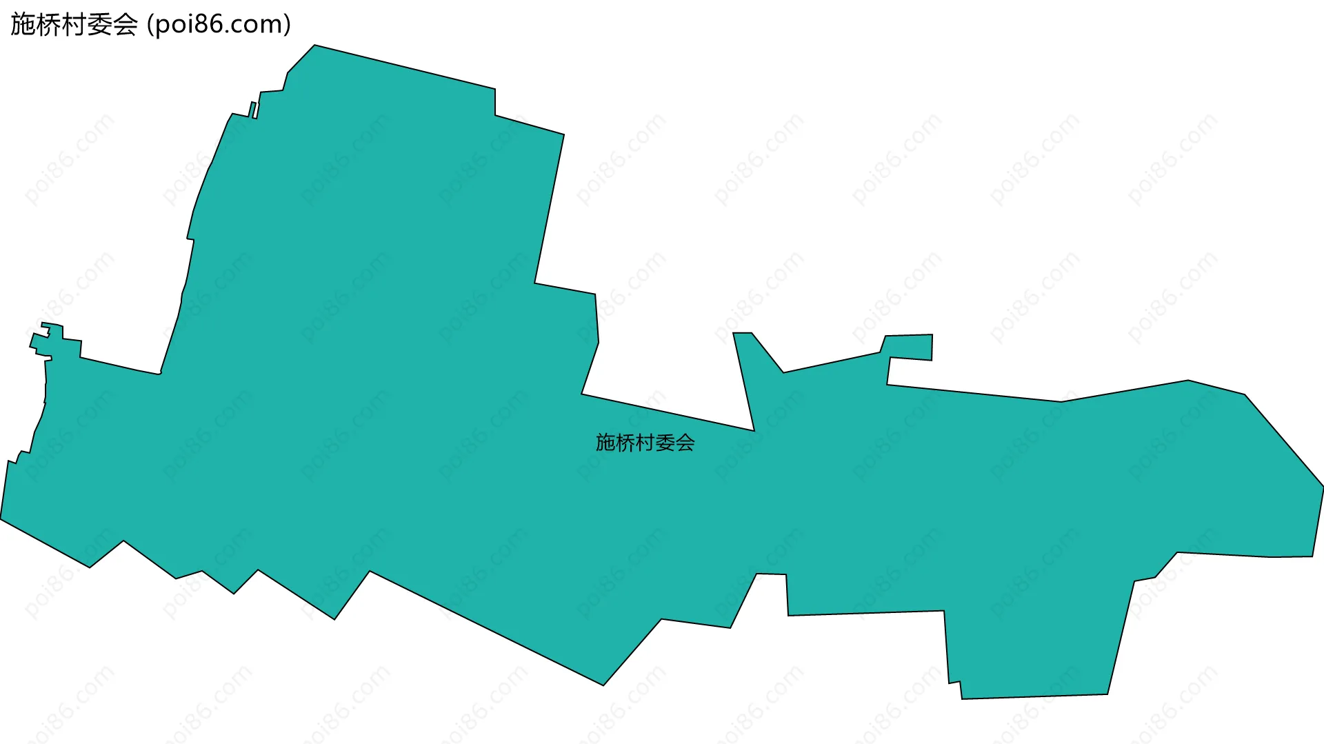 施桥村委会边界地图