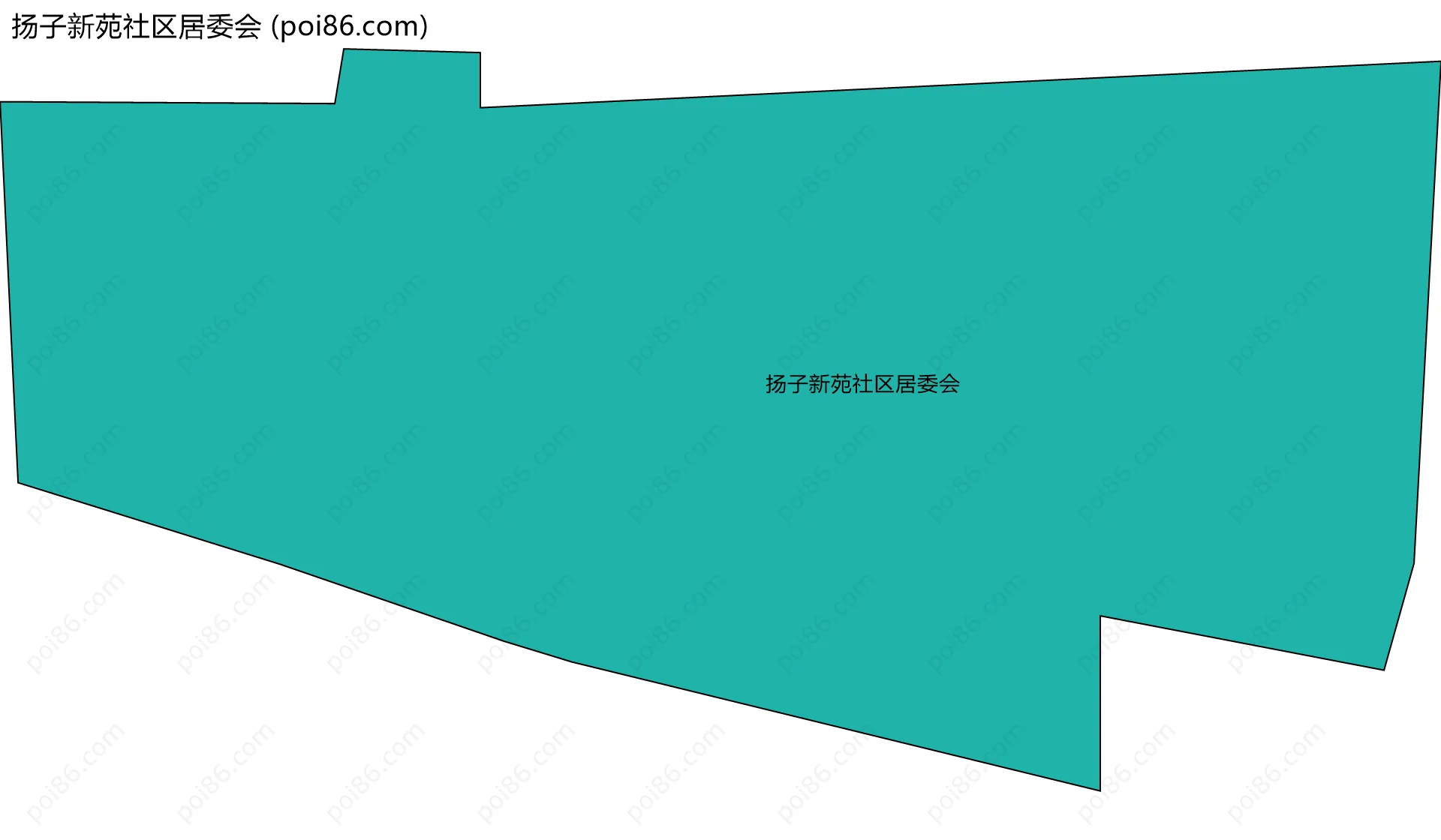 扬子新苑社区居委会边界地图