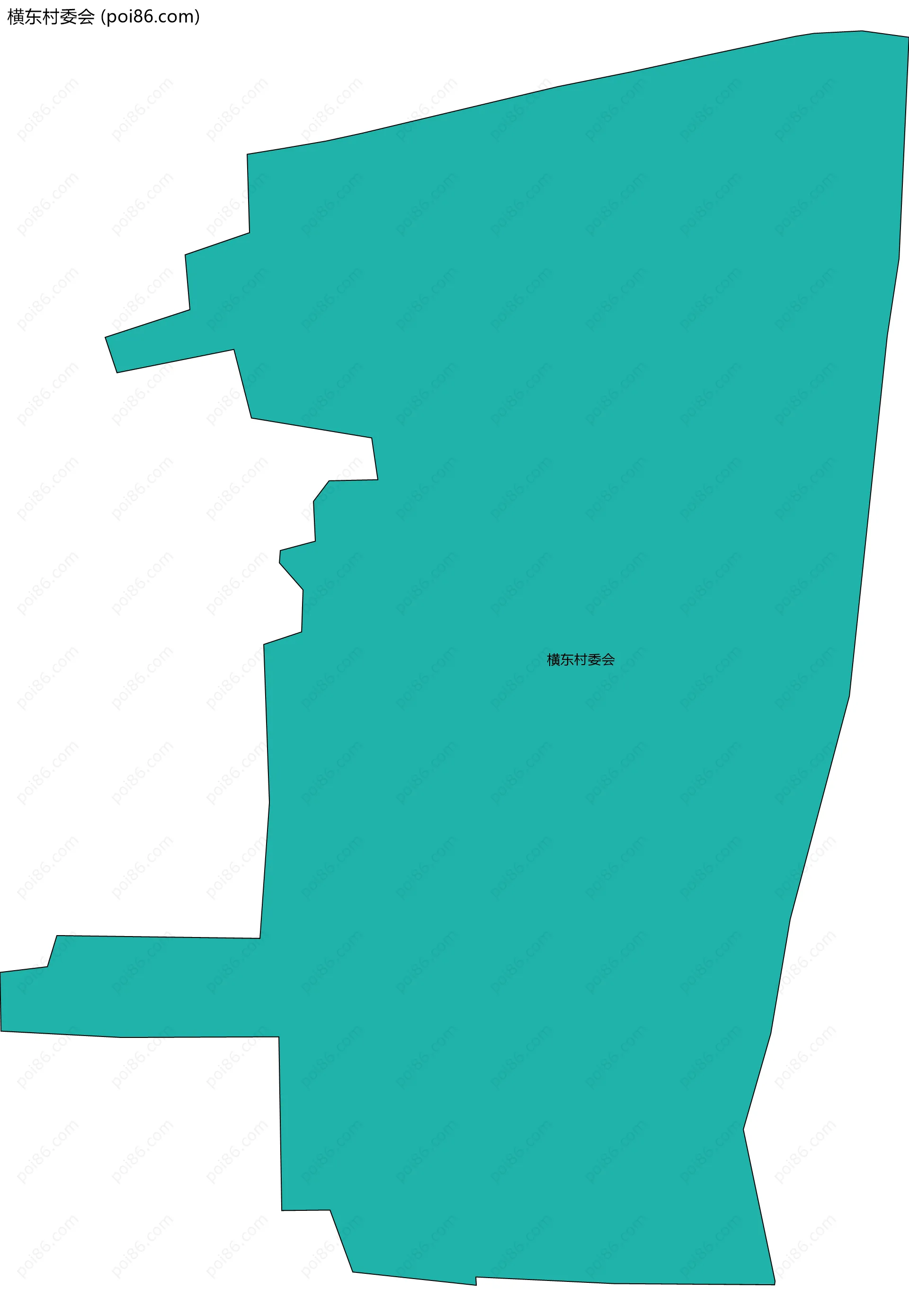 横东村委会边界地图