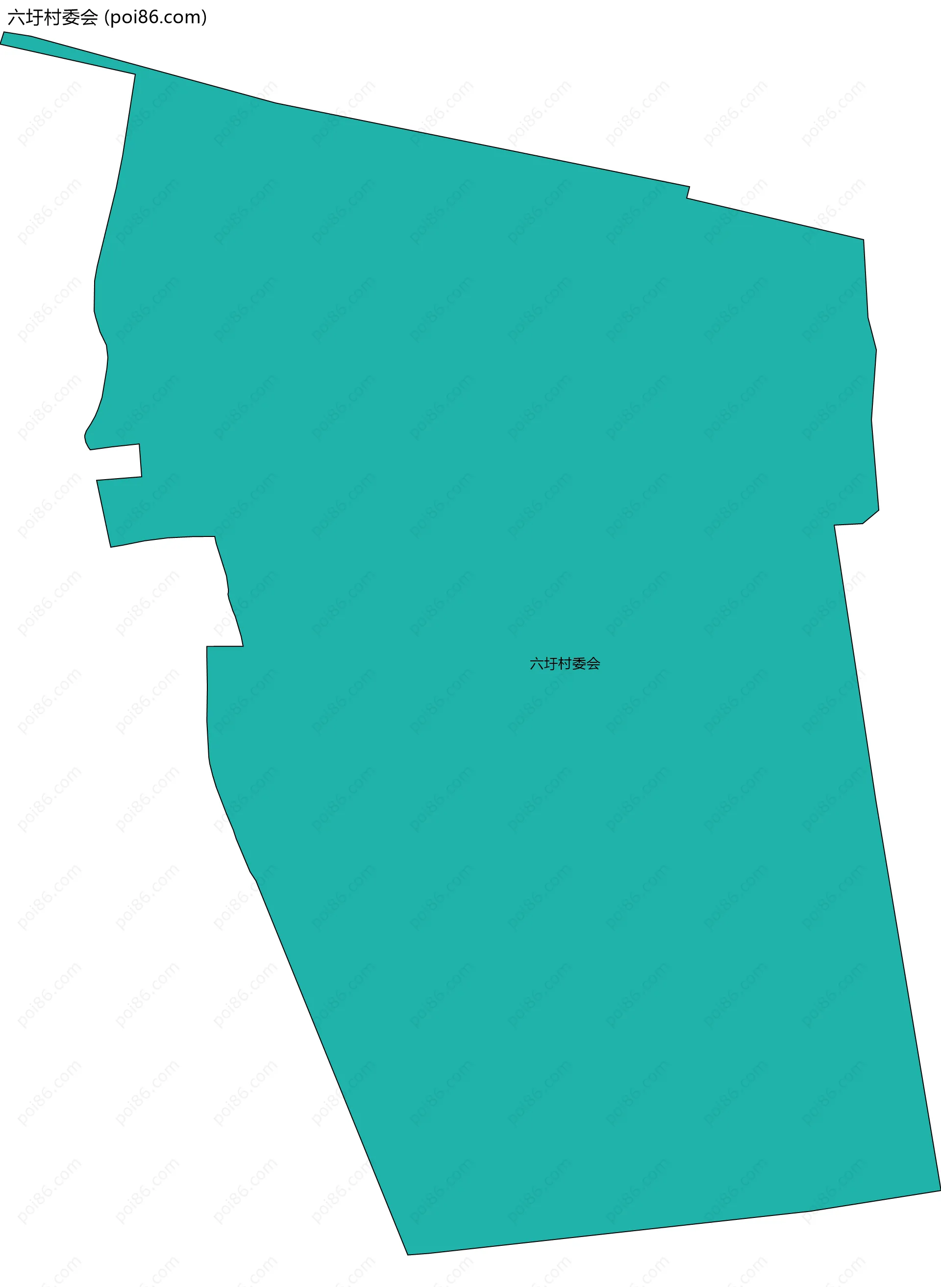 六圩村委会边界地图