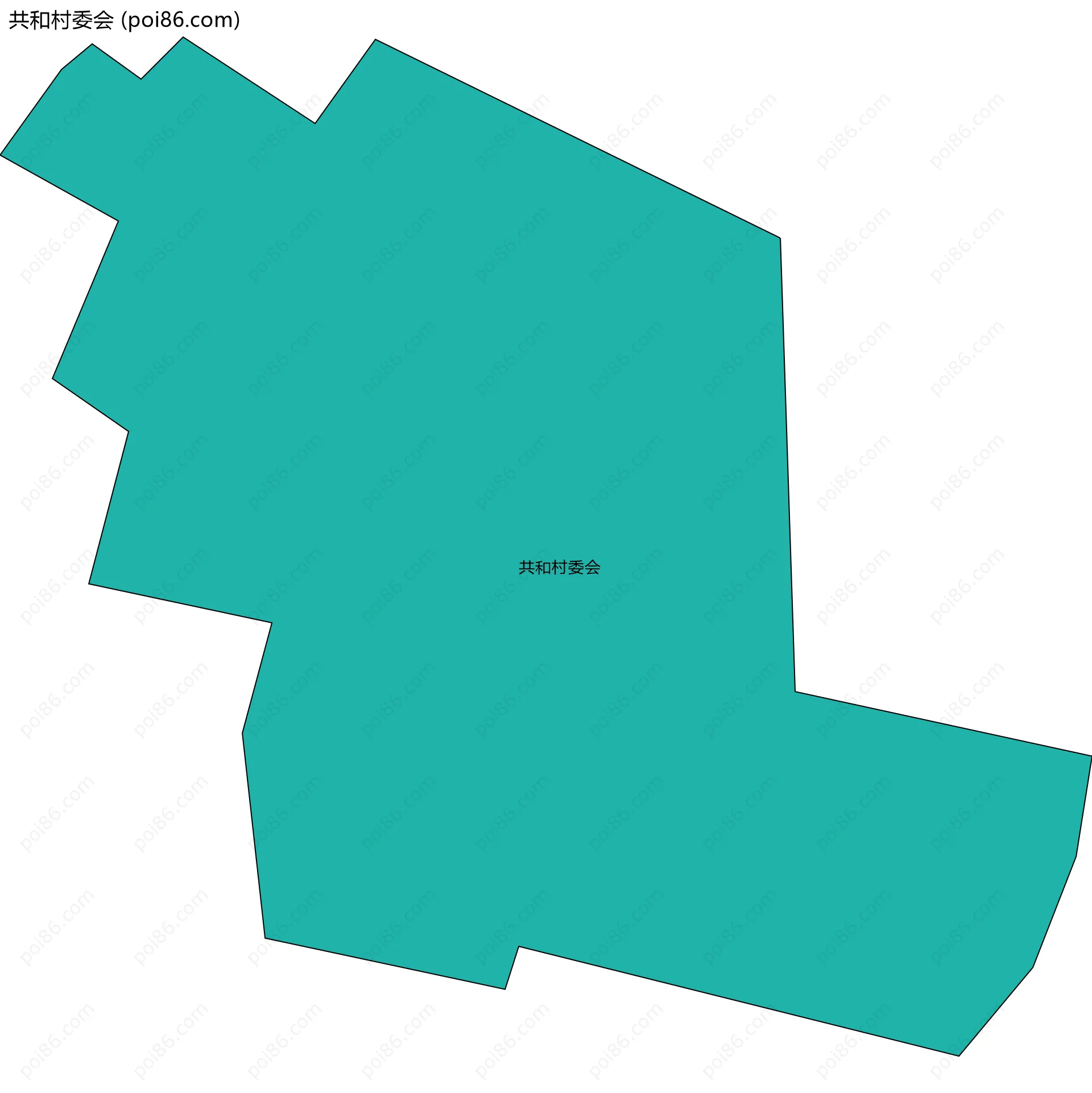 共和村委会边界地图