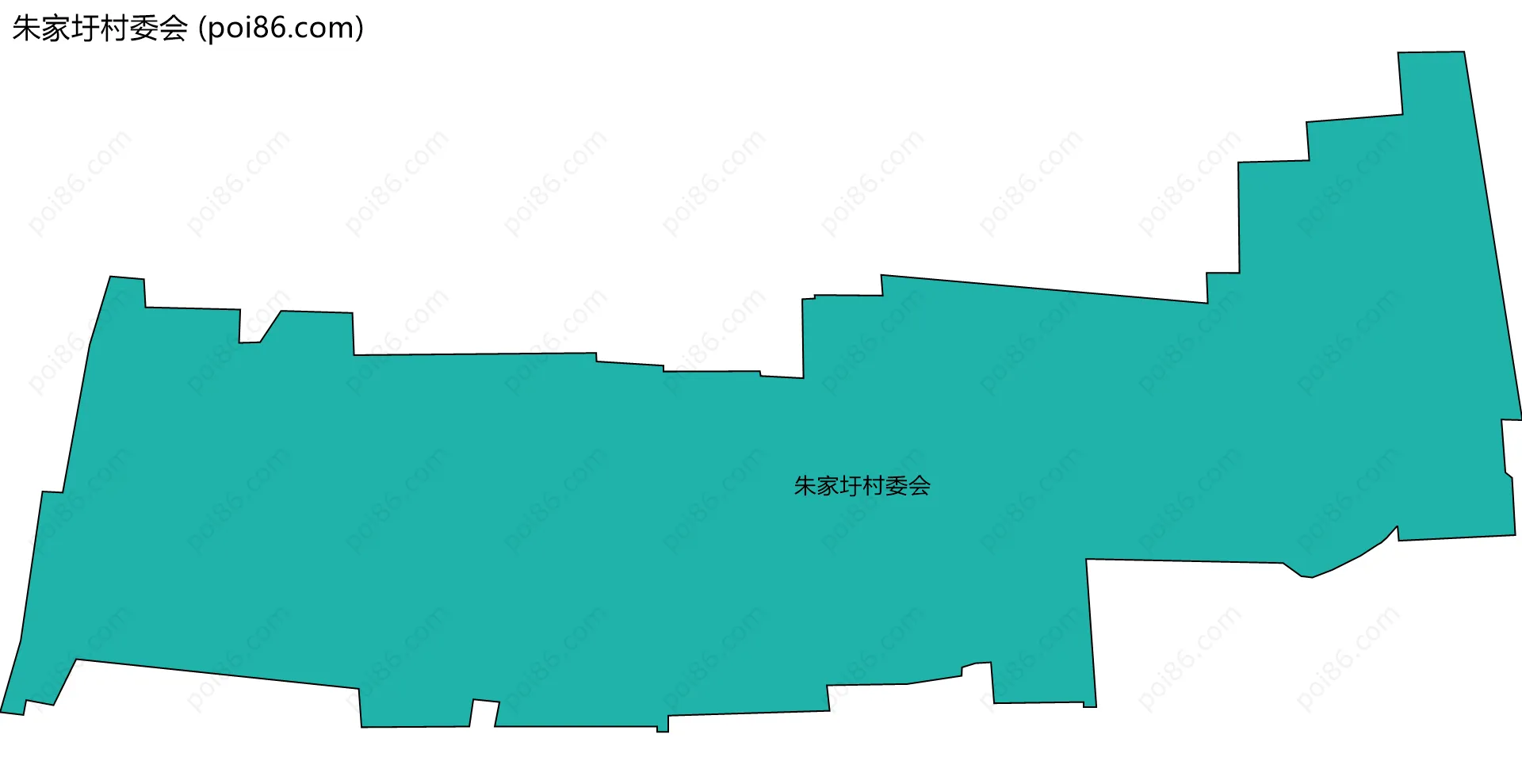 朱家圩村委会边界地图