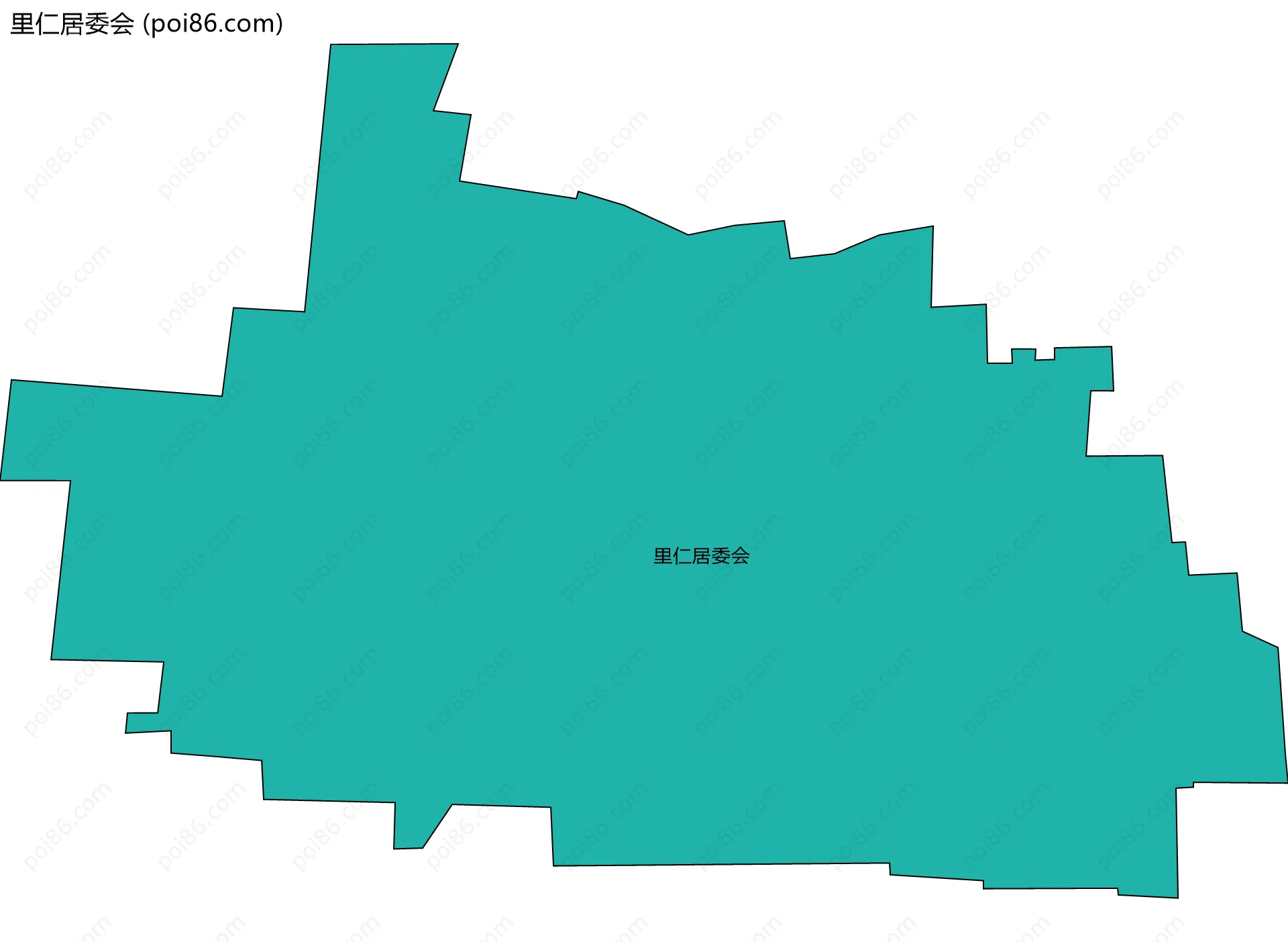 里仁居委会边界地图