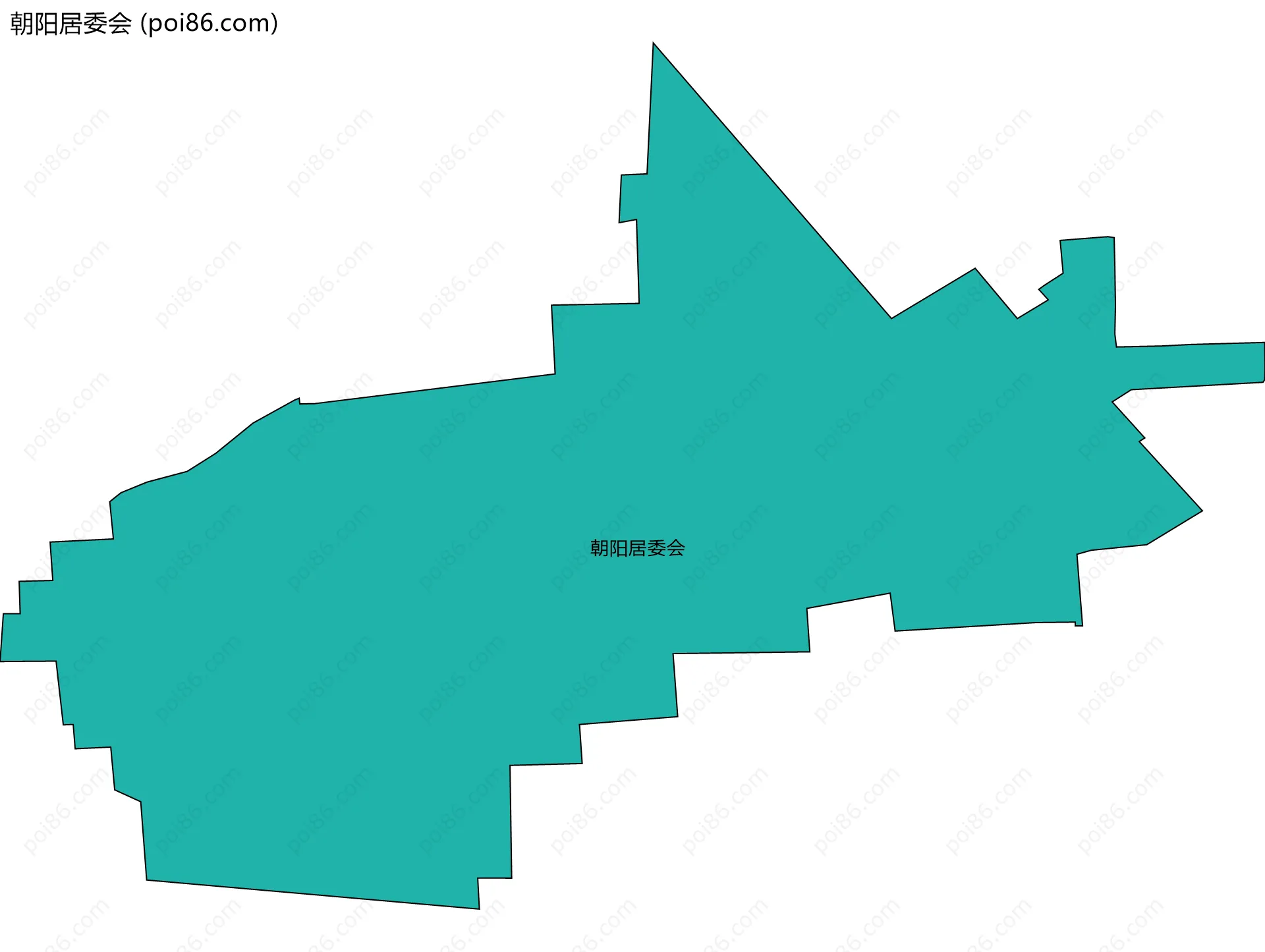 朝阳居委会边界地图