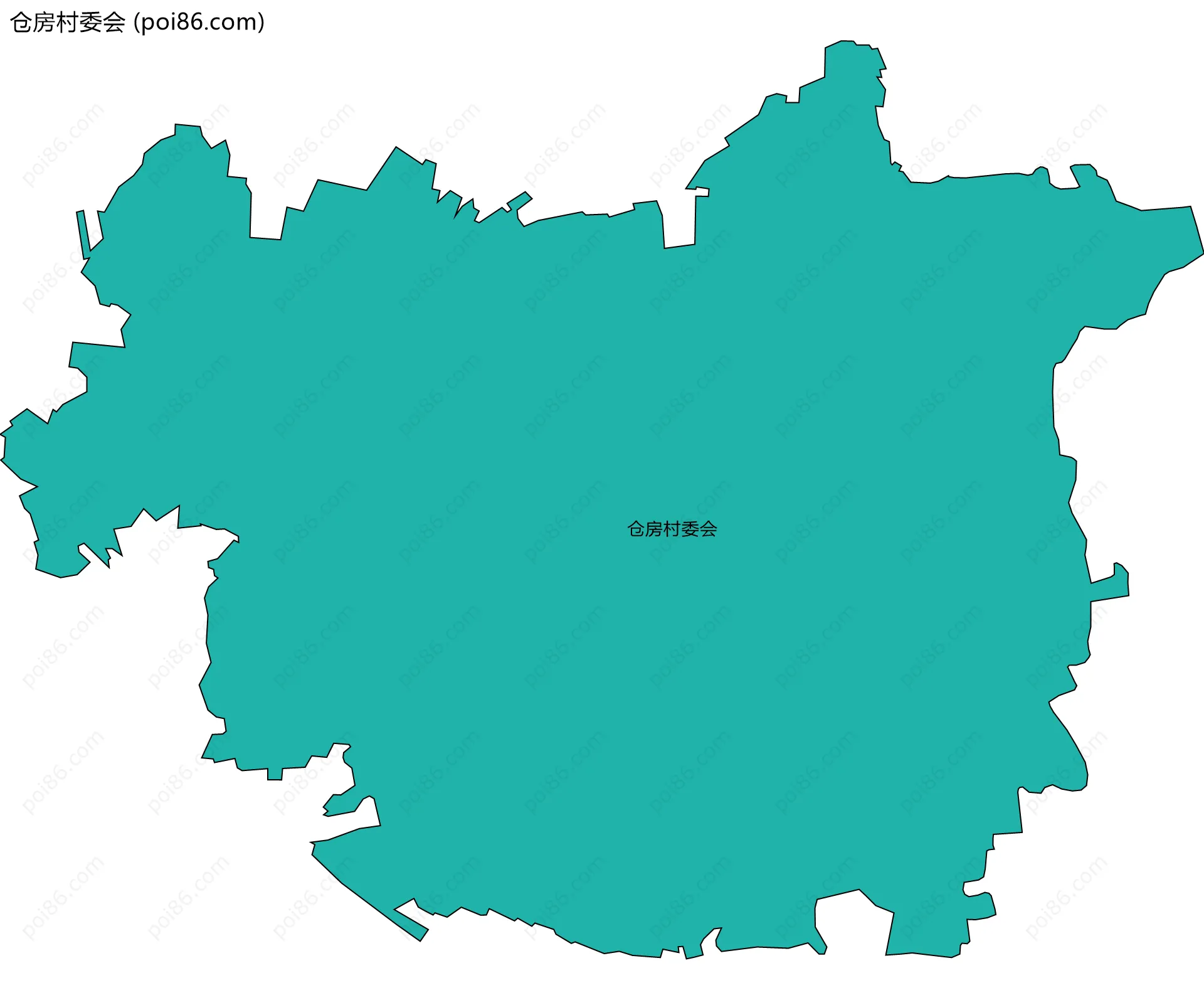 仓房村委会边界地图