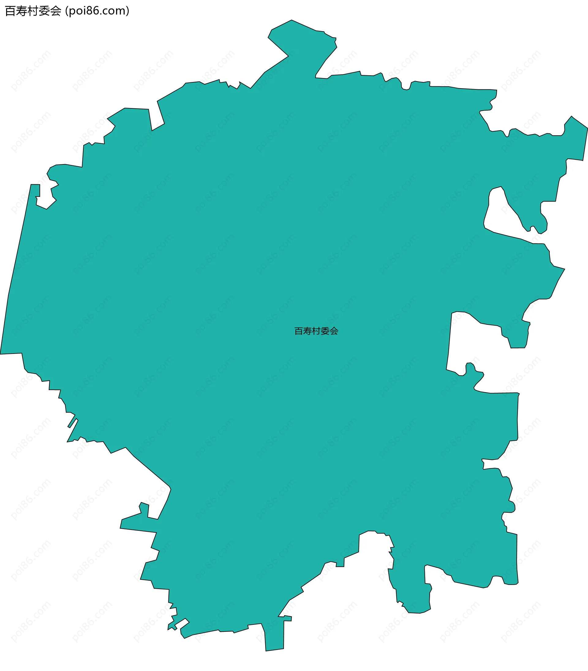 百寿村委会边界地图