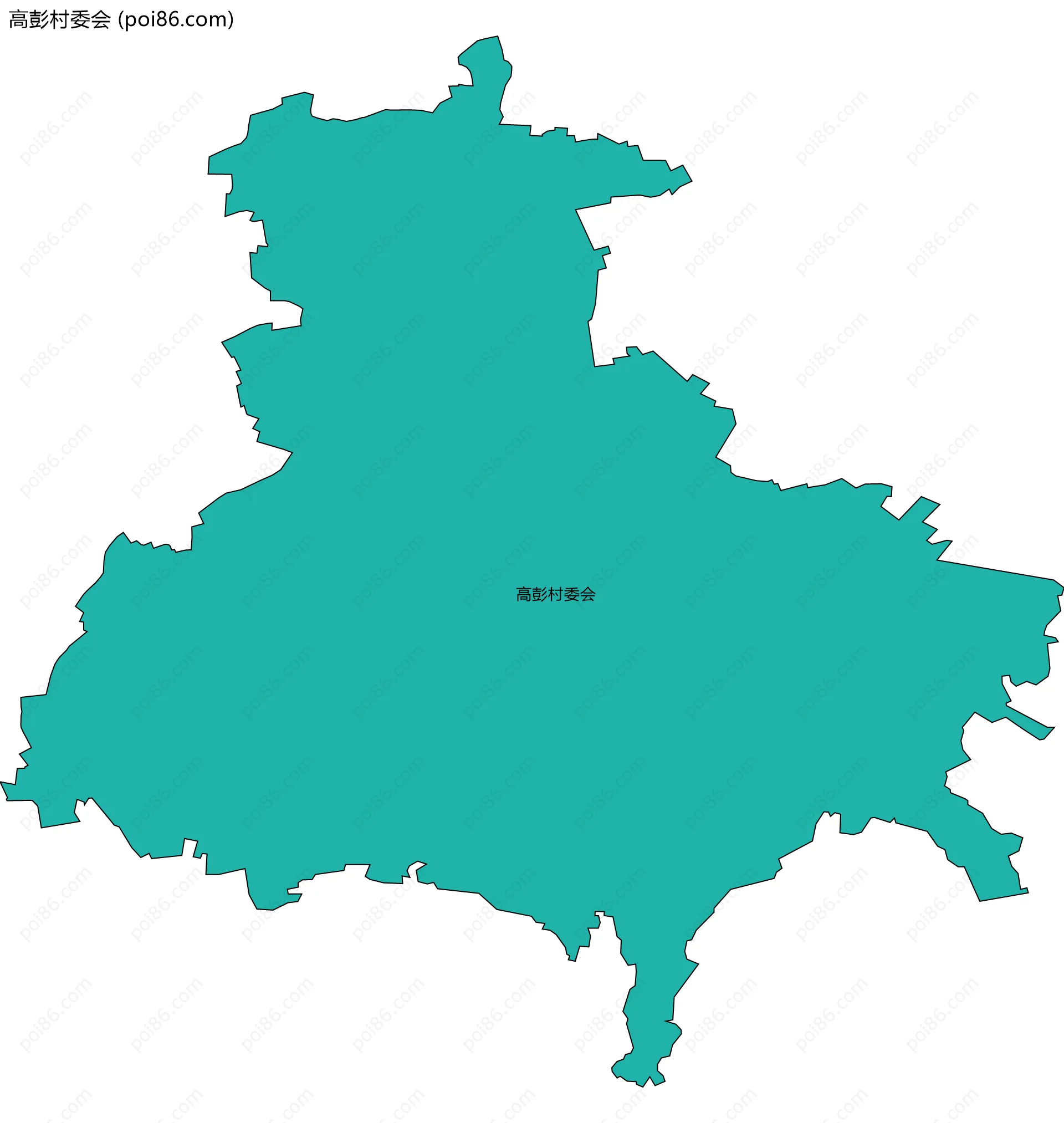 高彭村委会边界地图