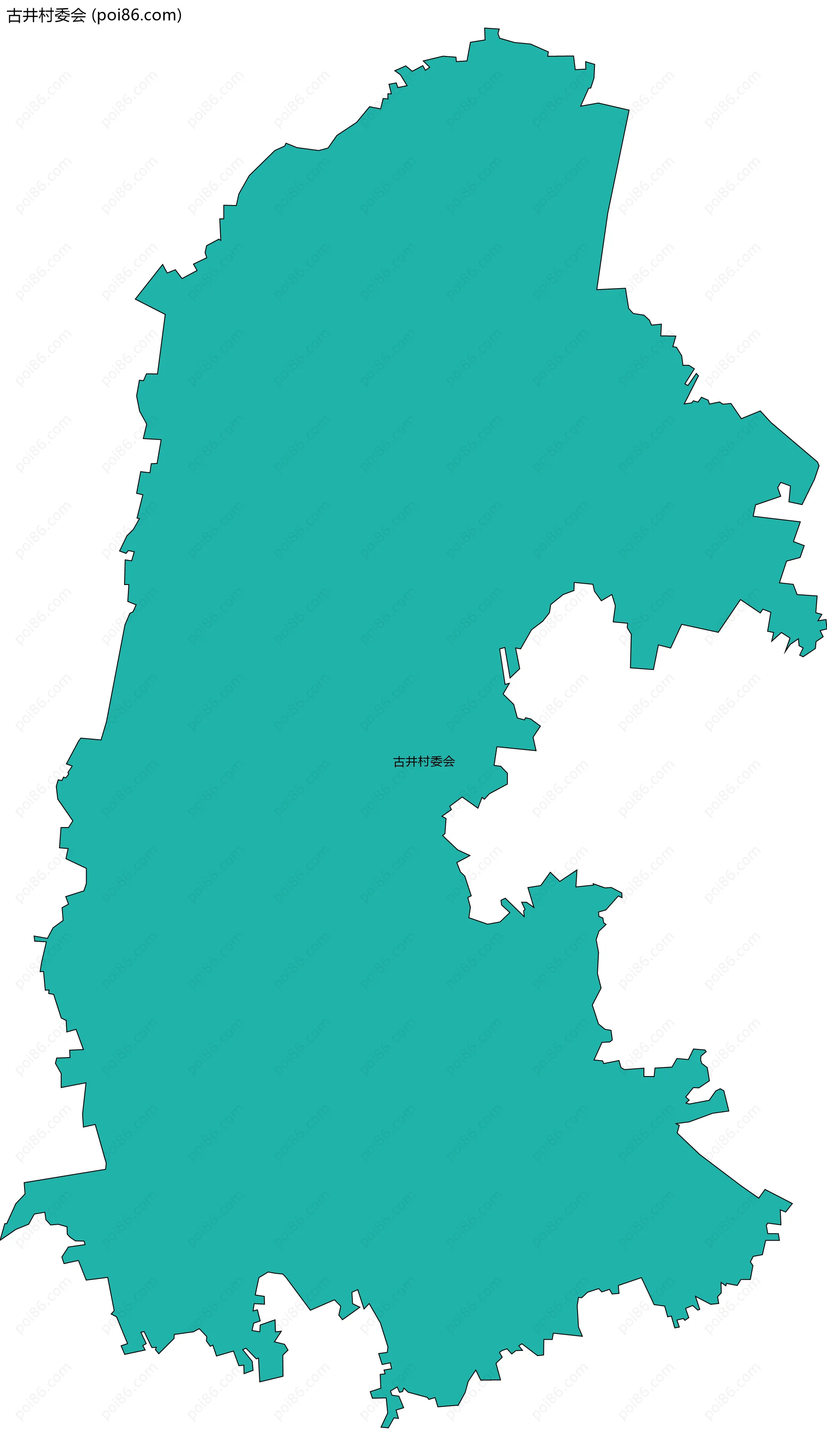 古井村委会边界地图