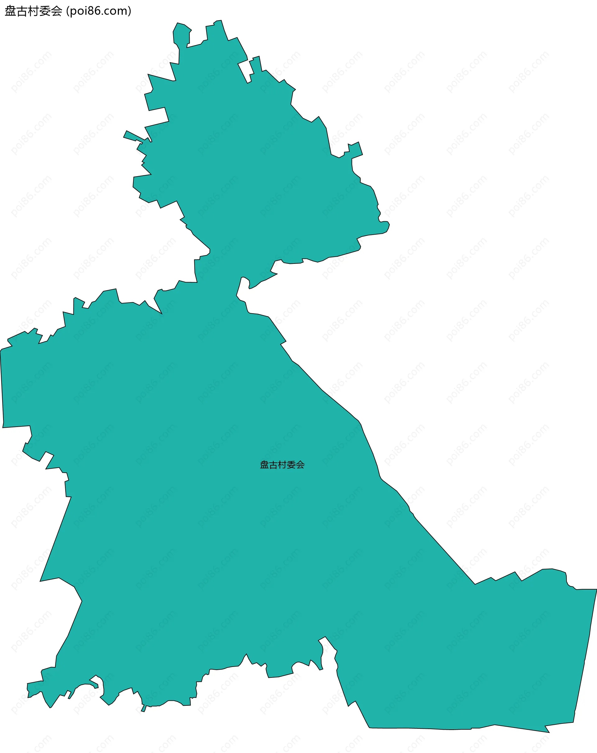 盘古村委会边界地图