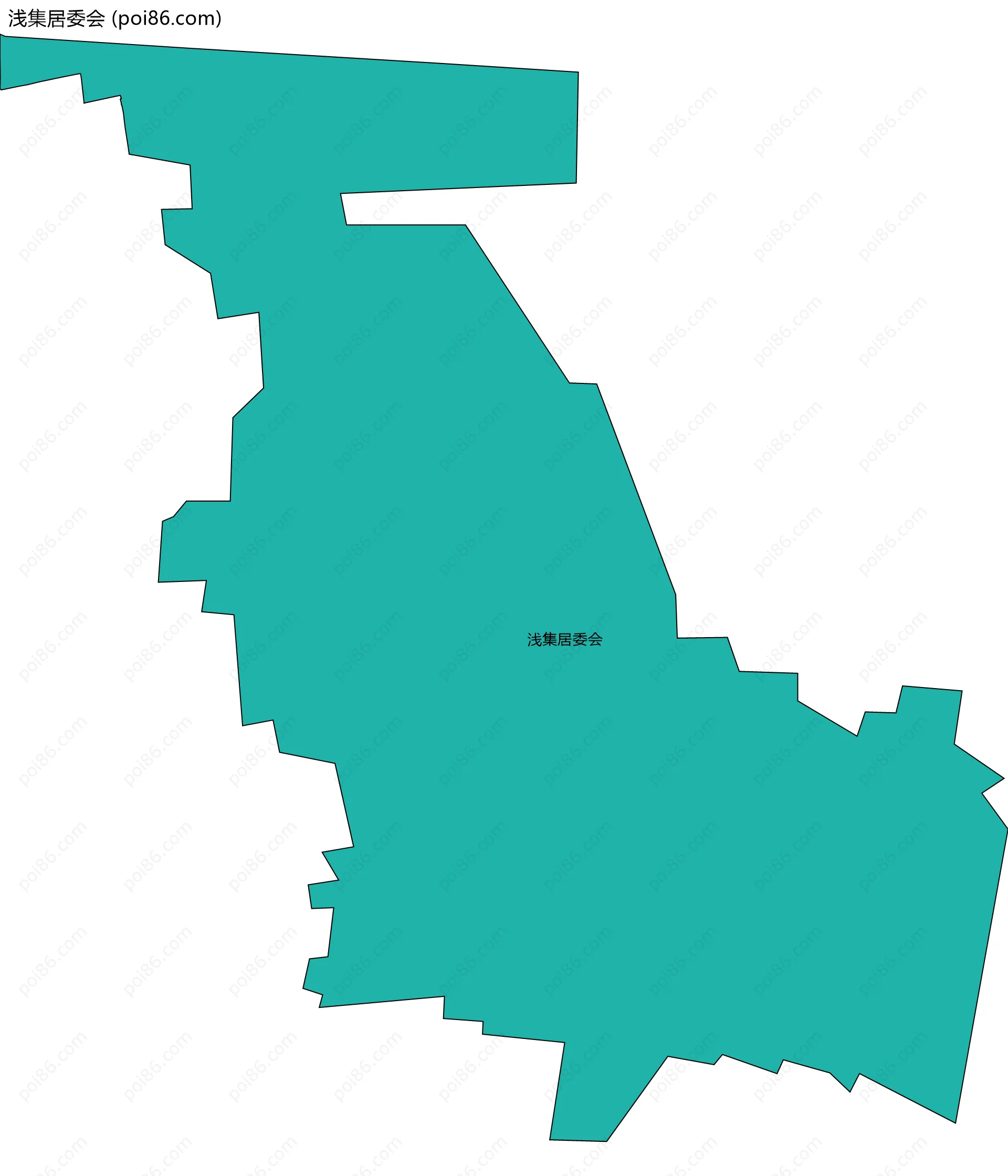 浅集居委会边界地图