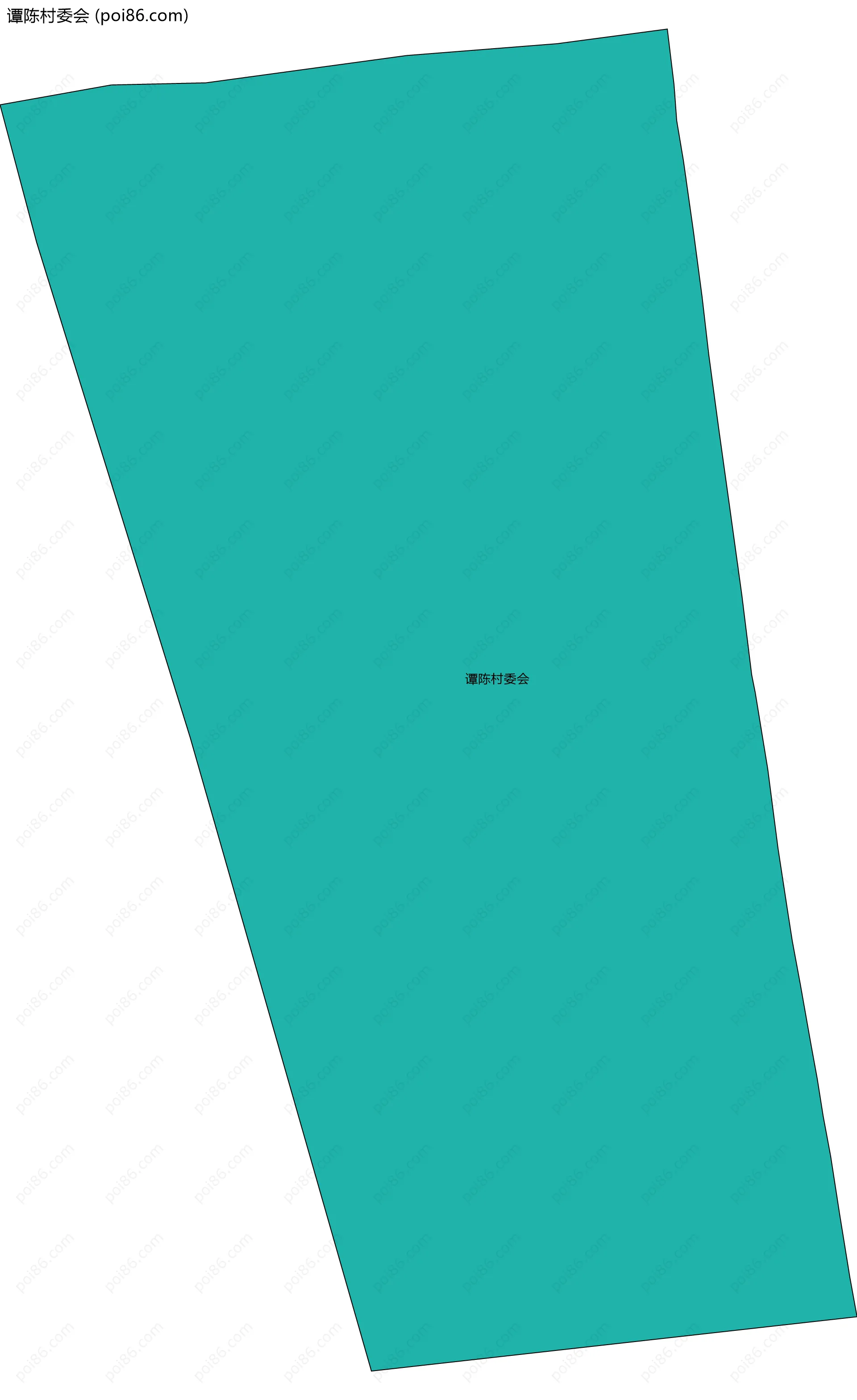 谭陈村委会边界地图