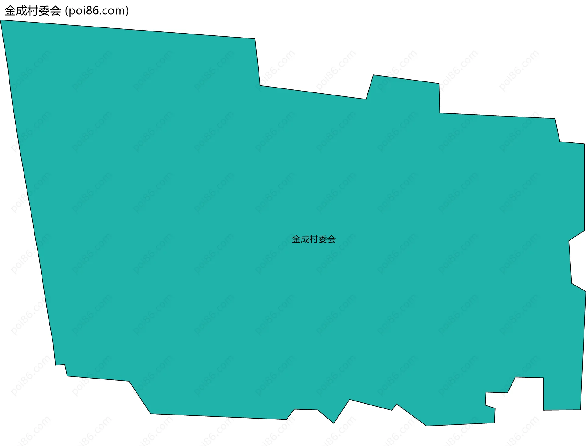 金成村委会边界地图