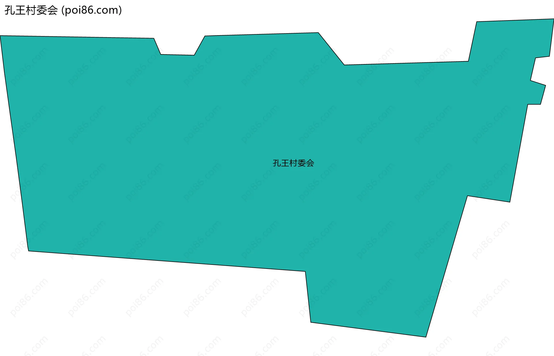 孔王村委会边界地图