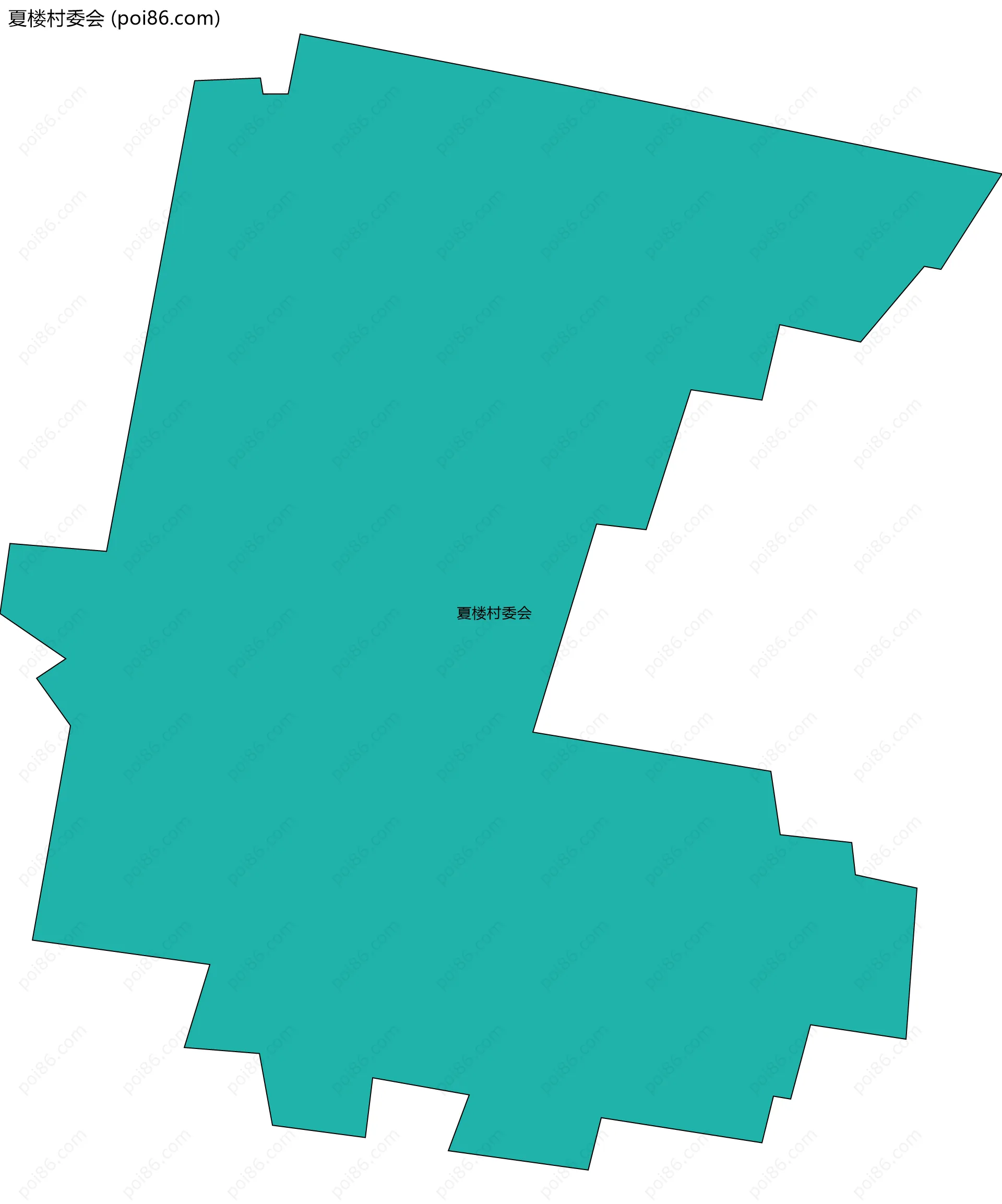 夏楼村委会边界地图
