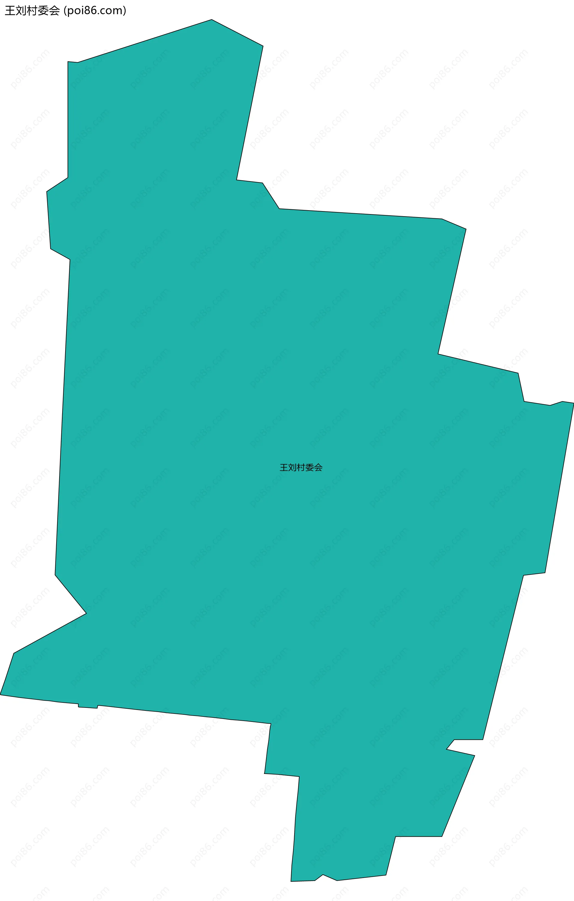 王刘村委会边界地图