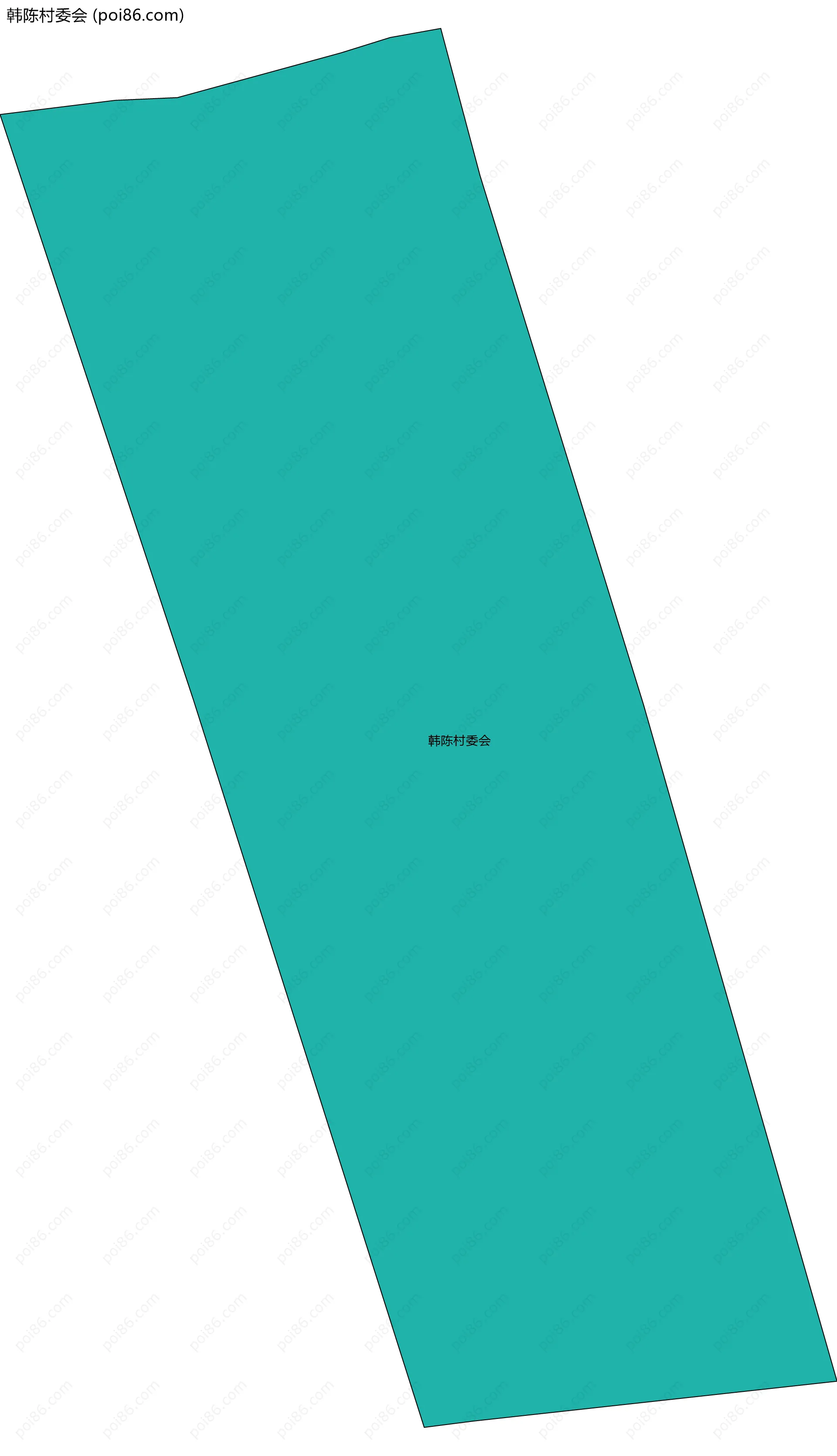 韩陈村委会边界地图