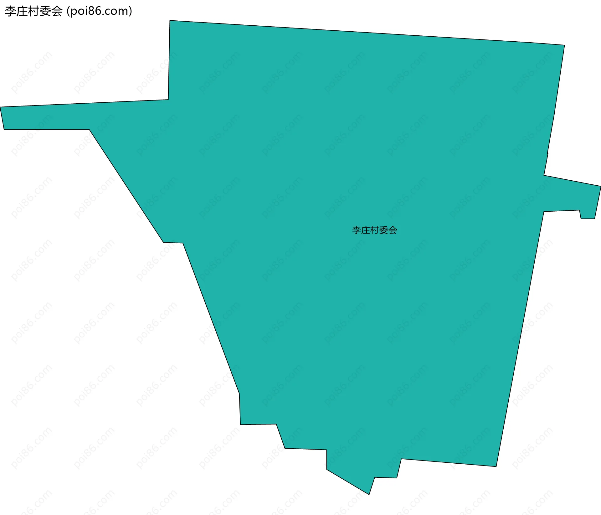 李庄村委会边界地图