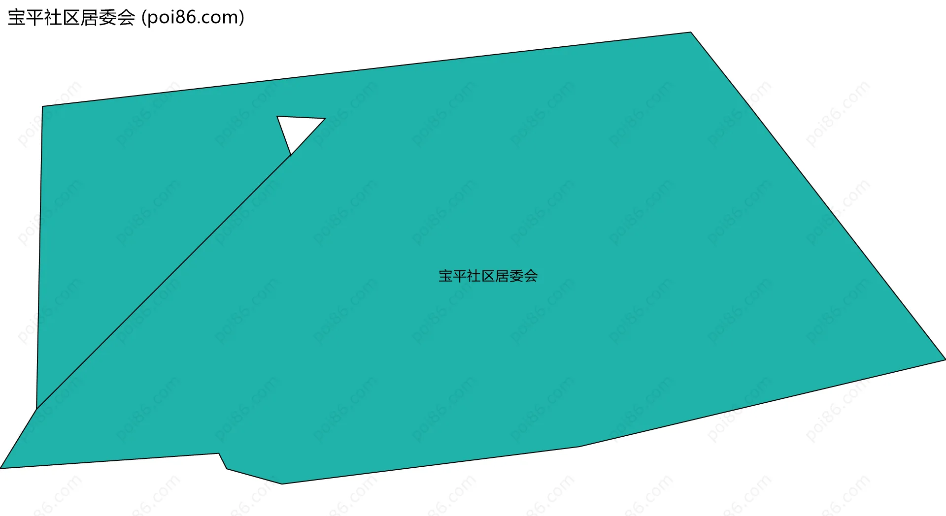 宝平社区居委会边界地图