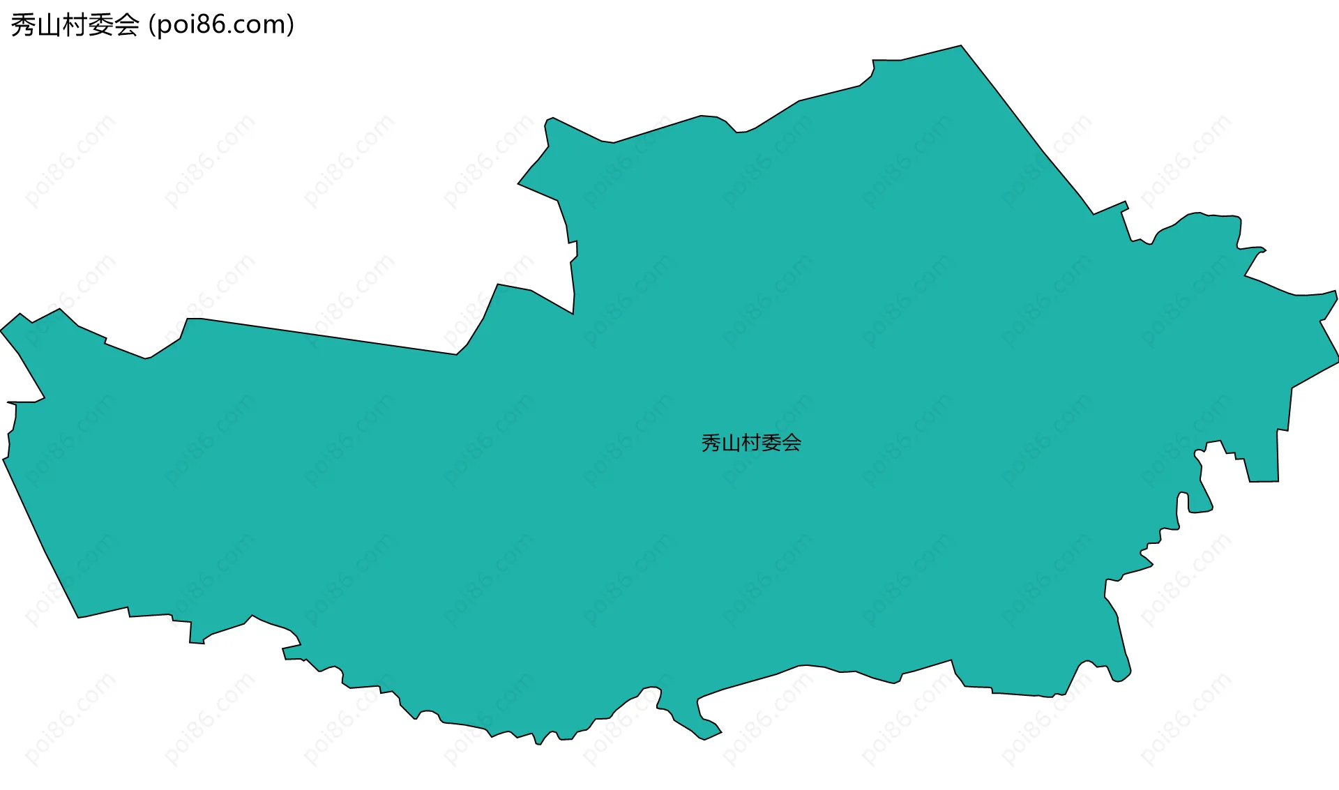 秀山村委会边界地图