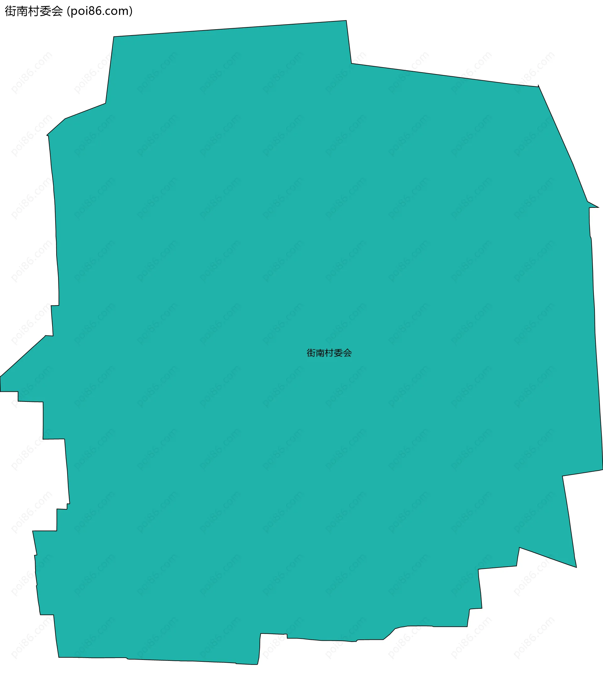 街南村委会边界地图