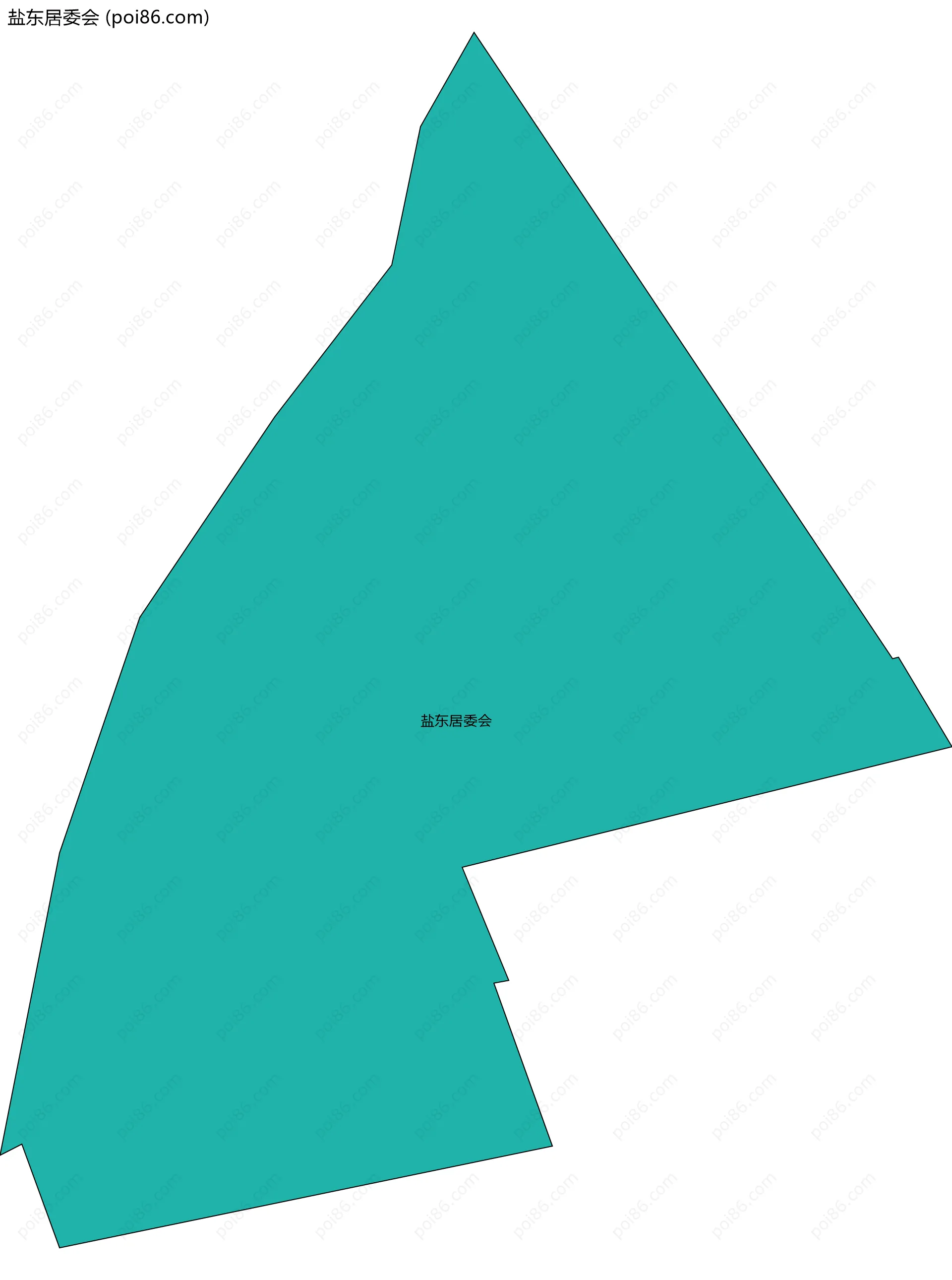 盐东居委会边界地图