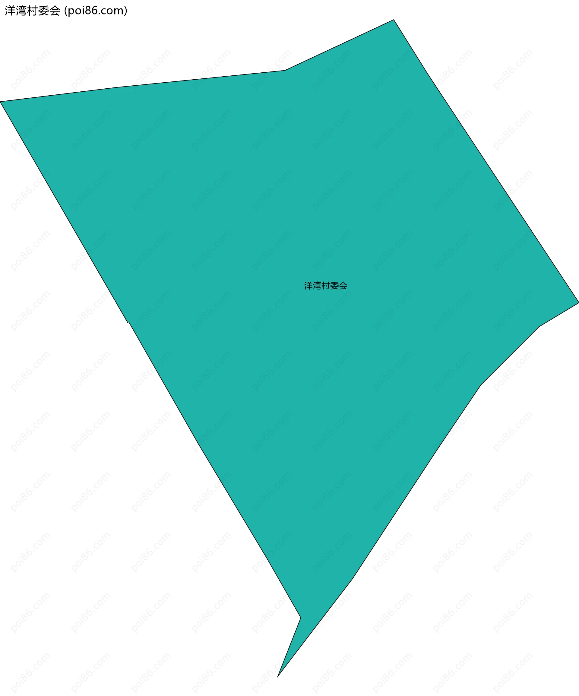 洋湾村委会边界地图