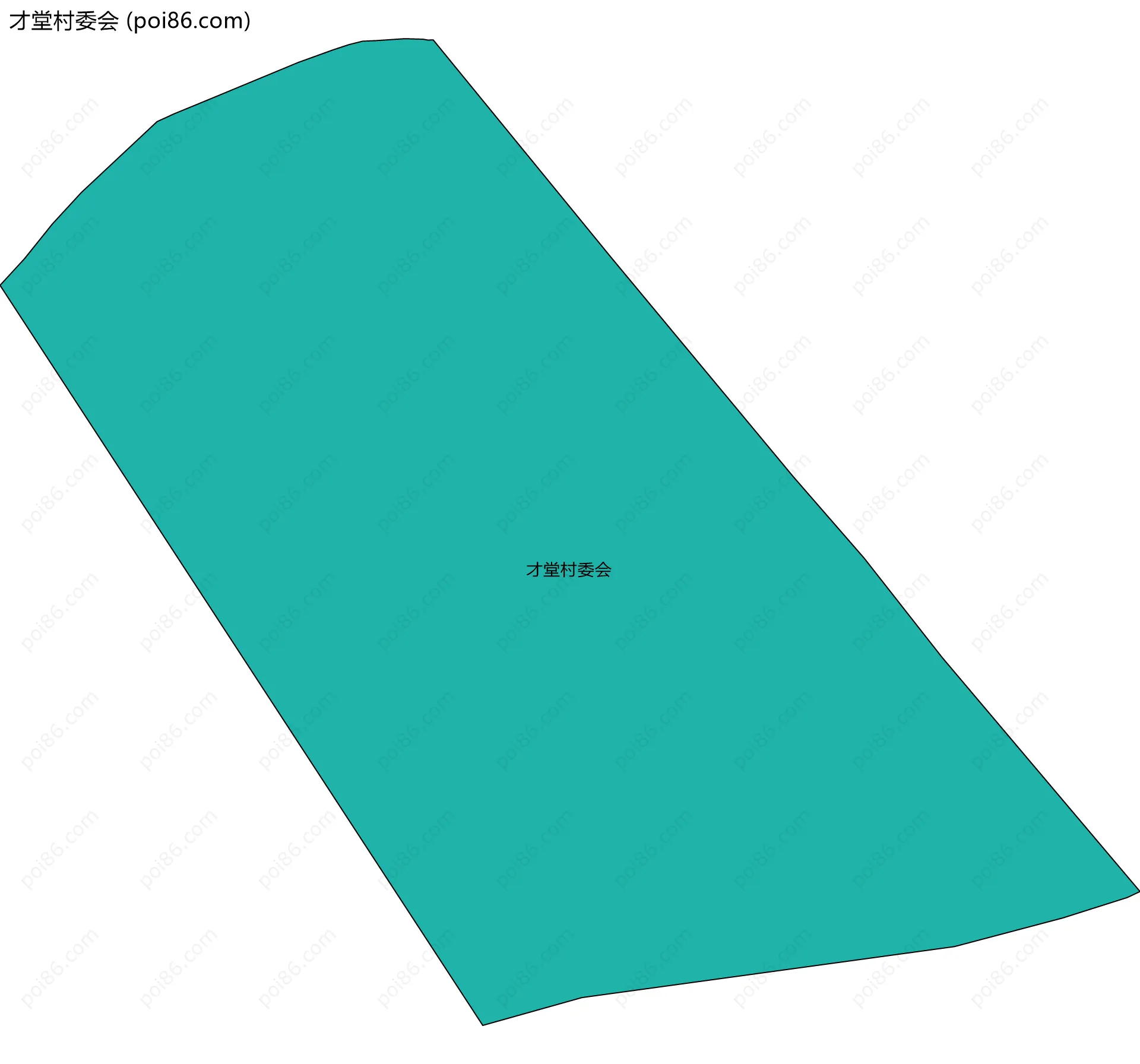 才堂村委会边界地图