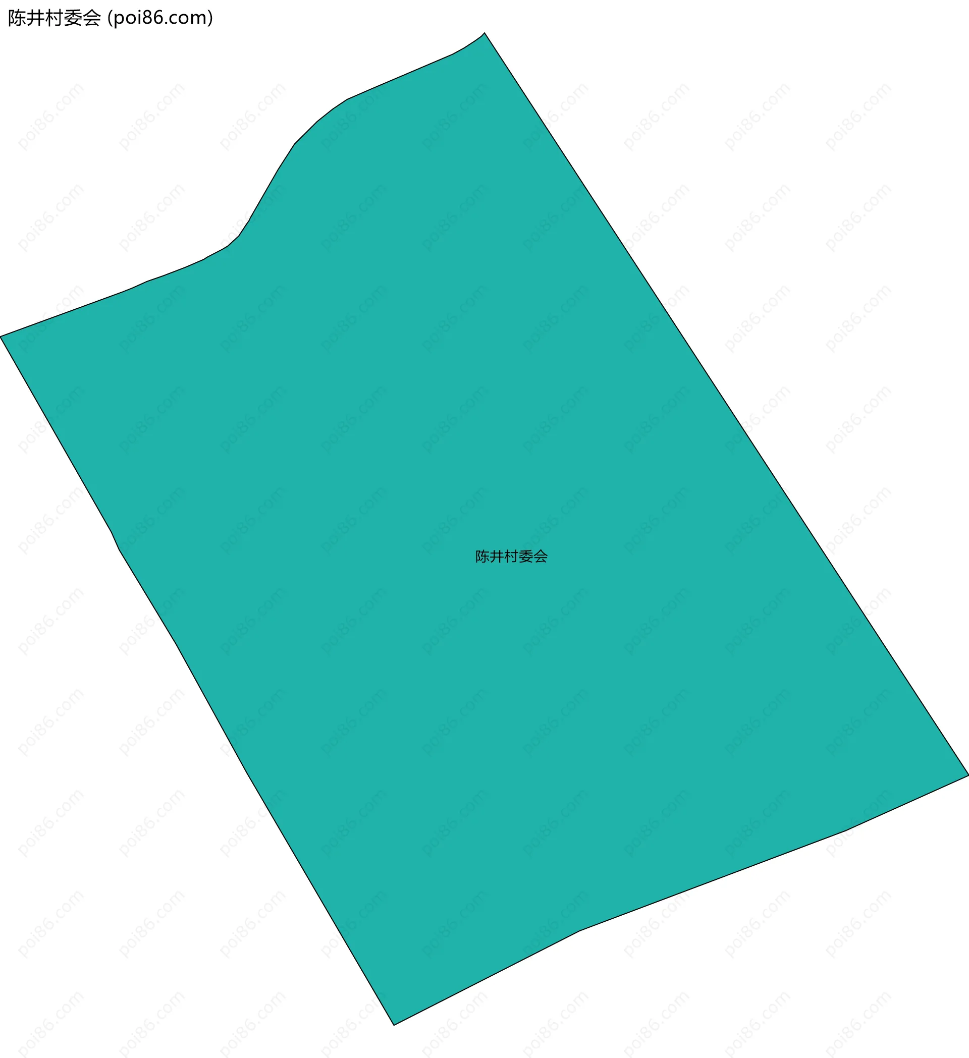 陈井村委会边界地图