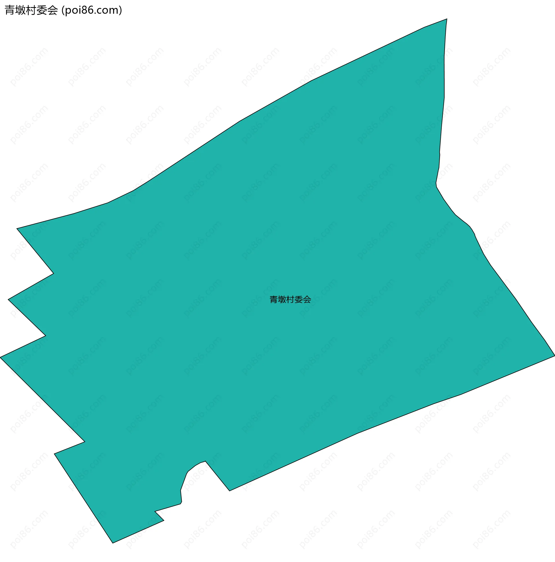 青墩村委会边界地图