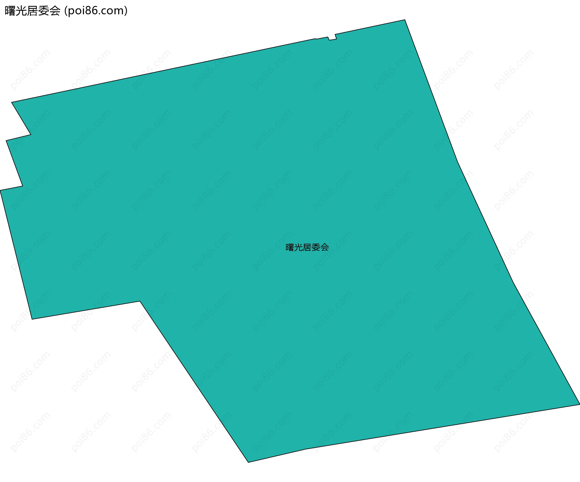 曙光居委会边界地图