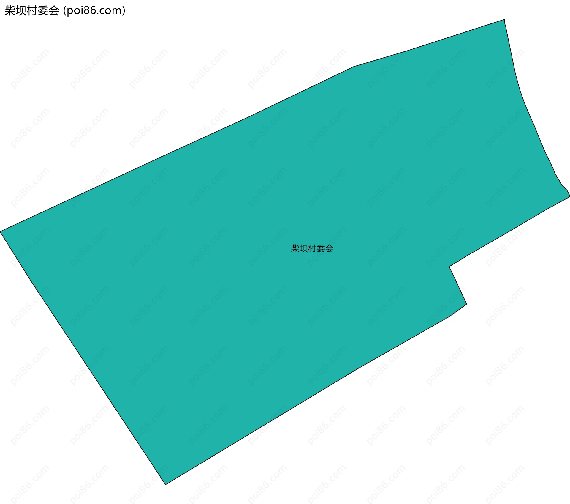 柴坝村委会边界地图