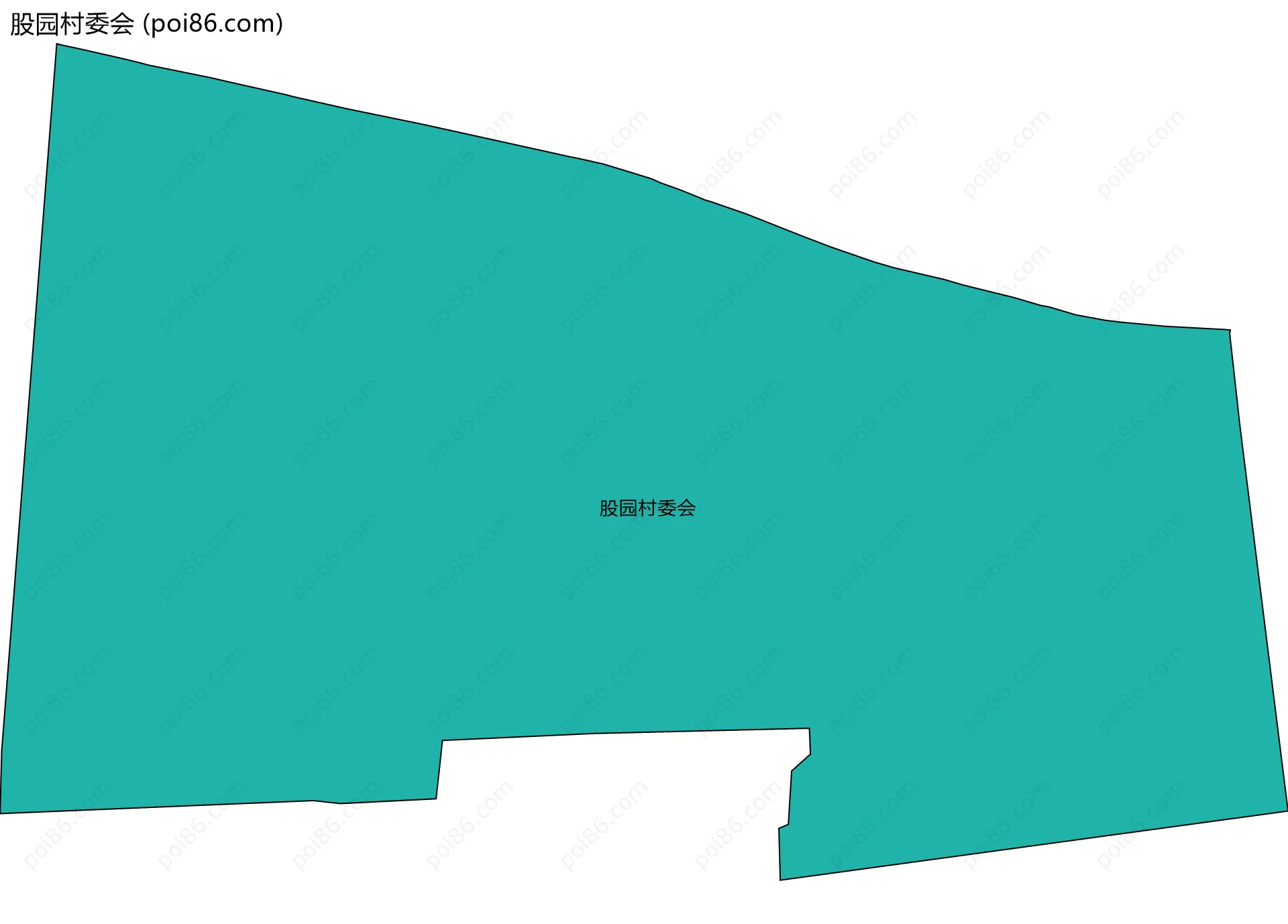 股园村委会边界地图