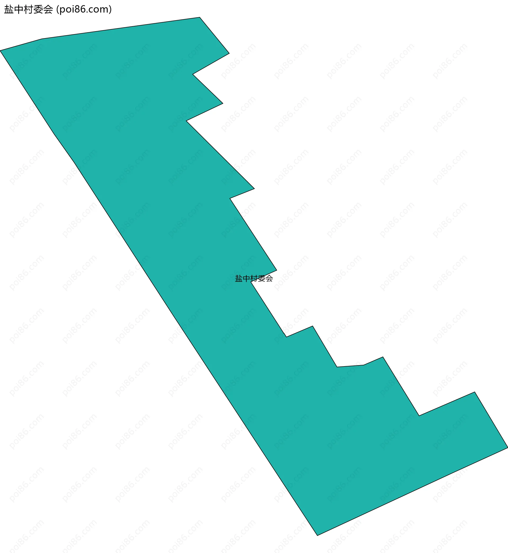 盐中村委会边界地图