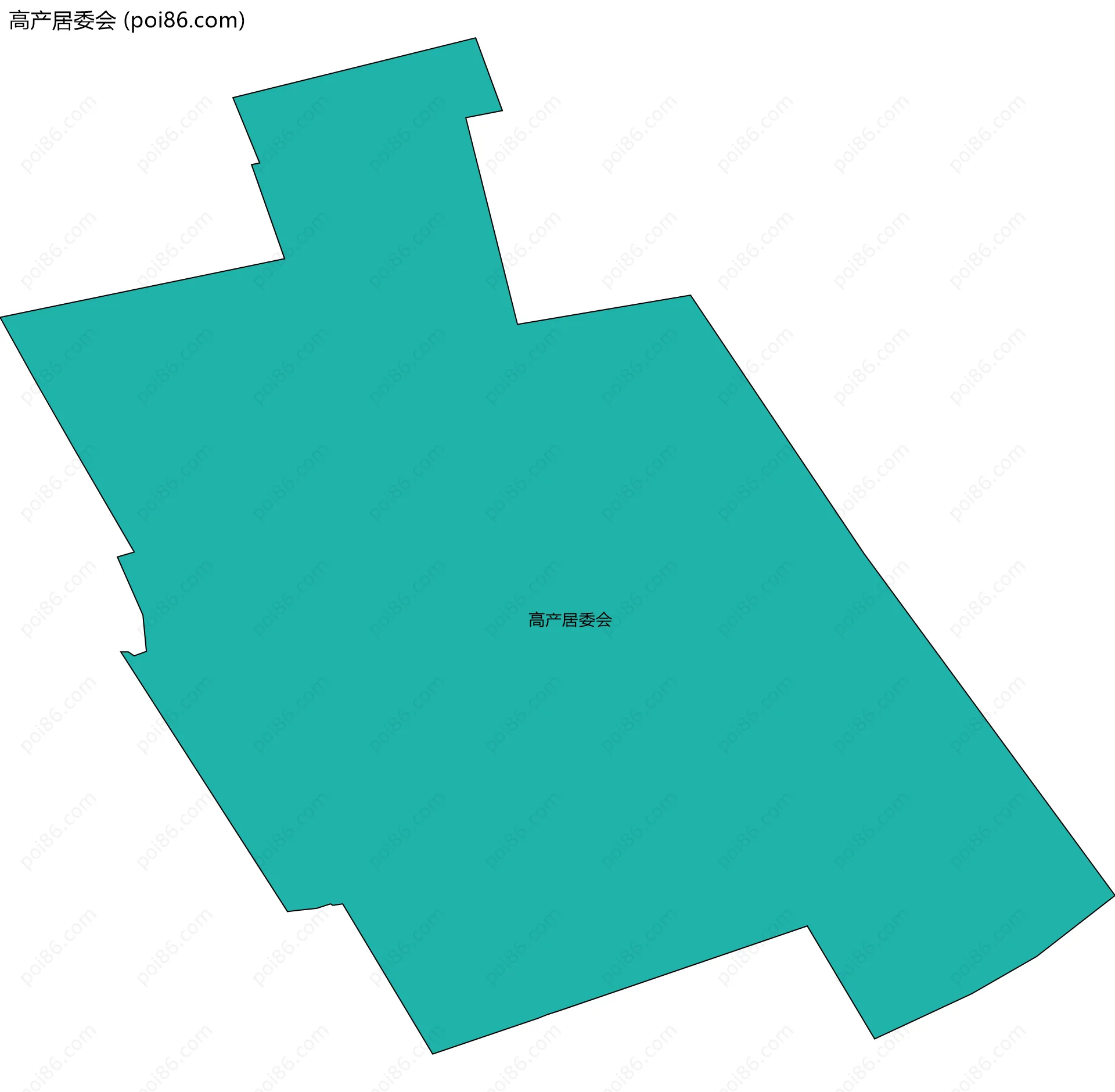 高产居委会边界地图