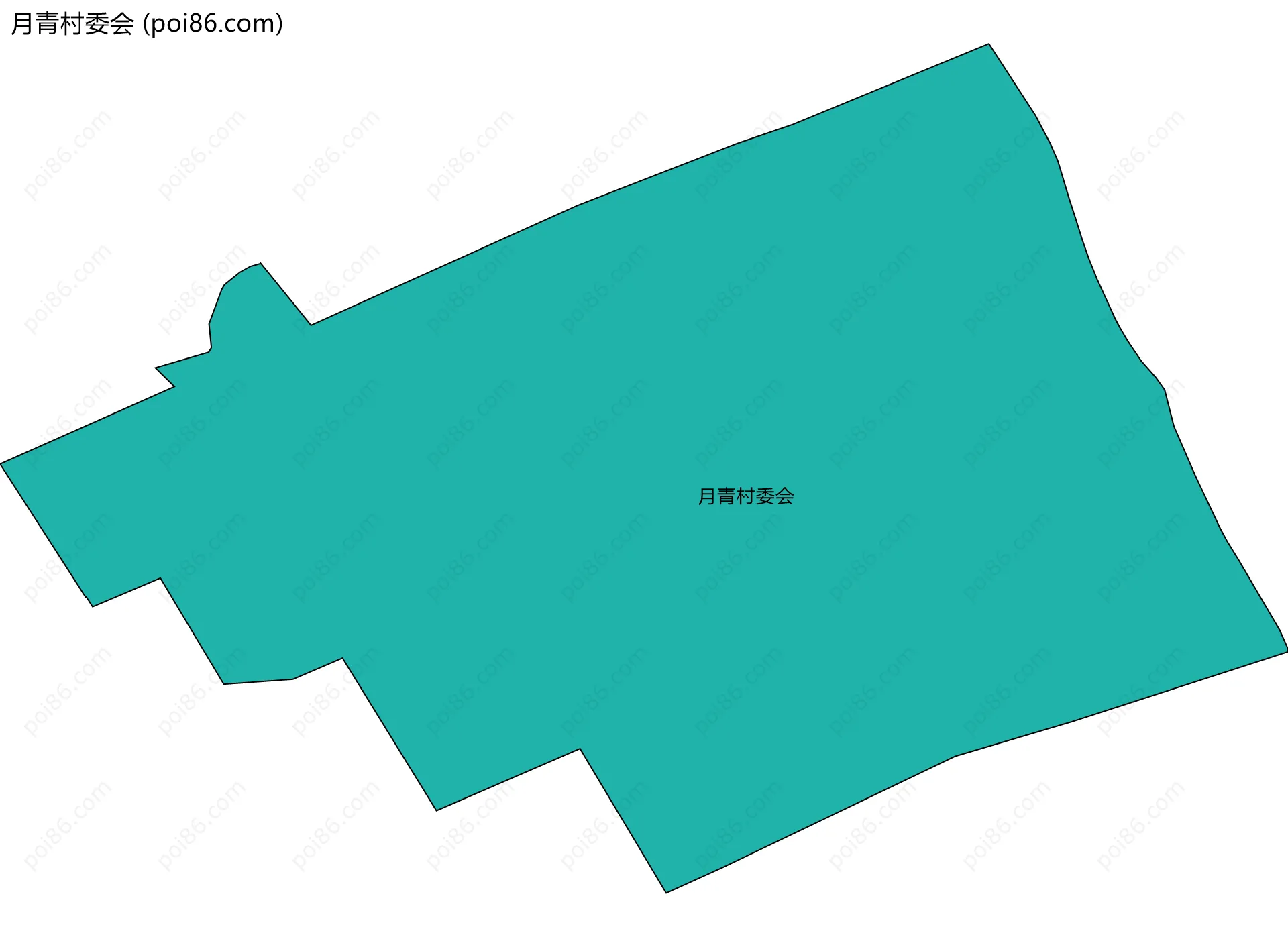 月青村委会边界地图
