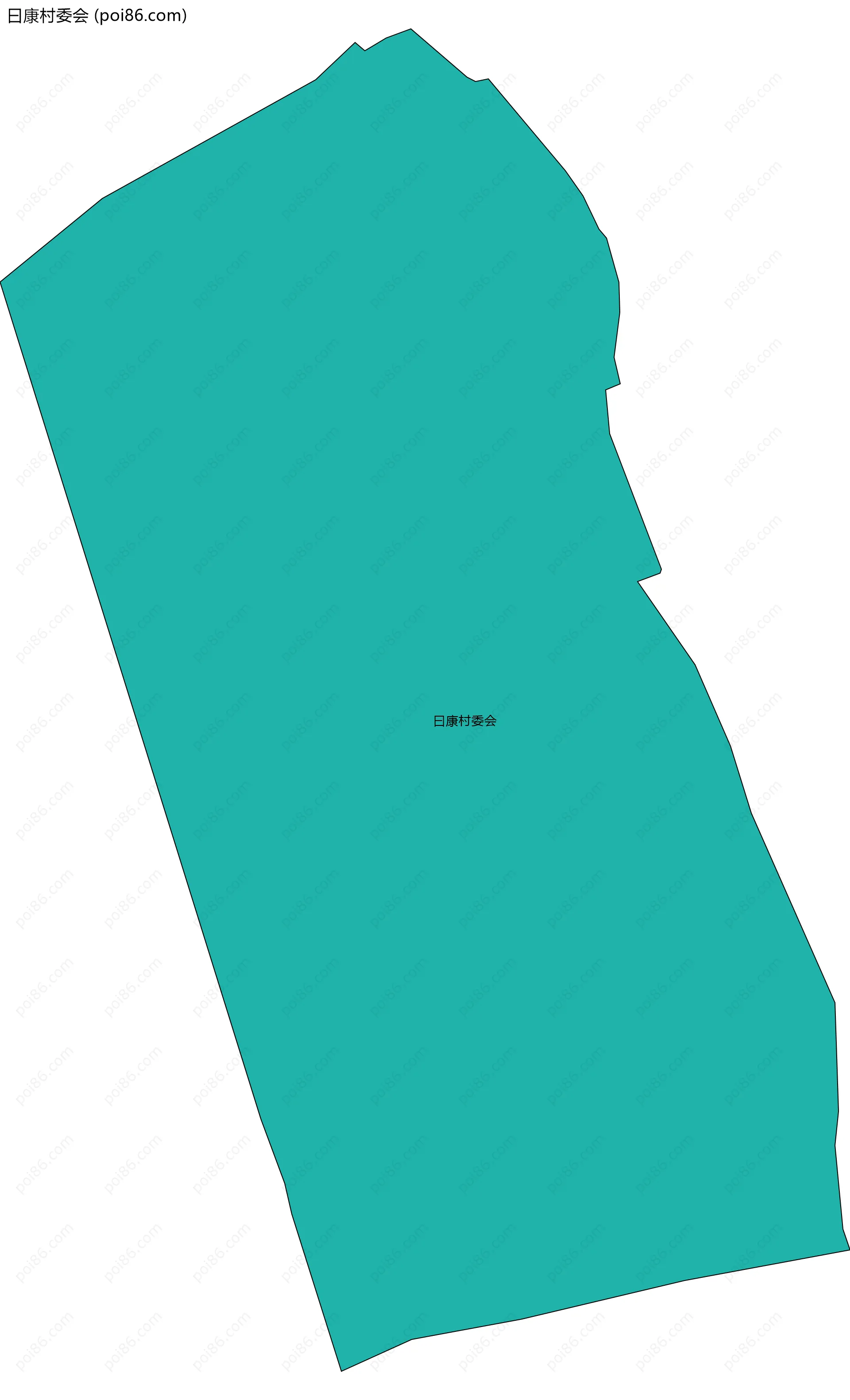 曰康村委会边界地图