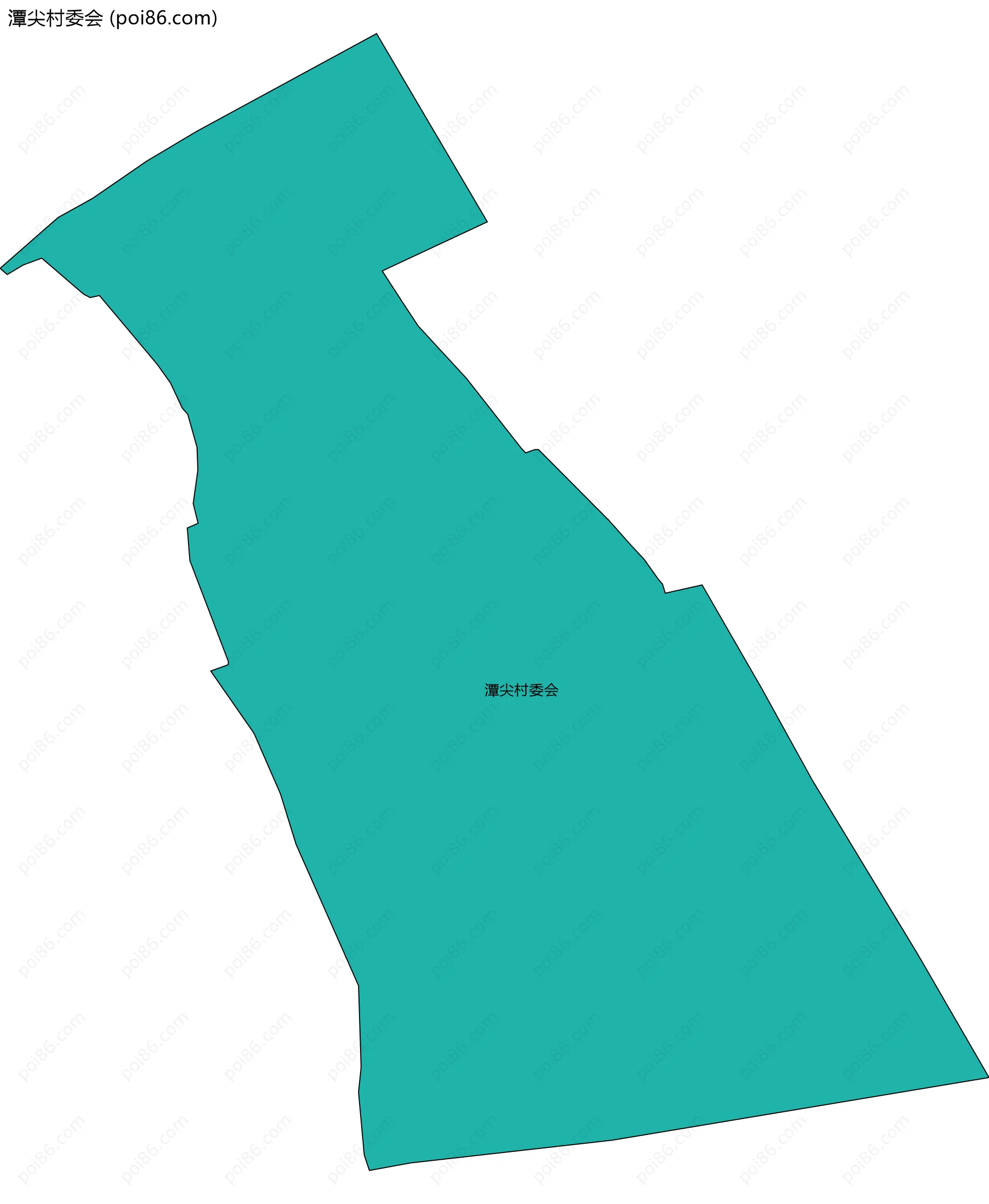 潭尖村委会边界地图