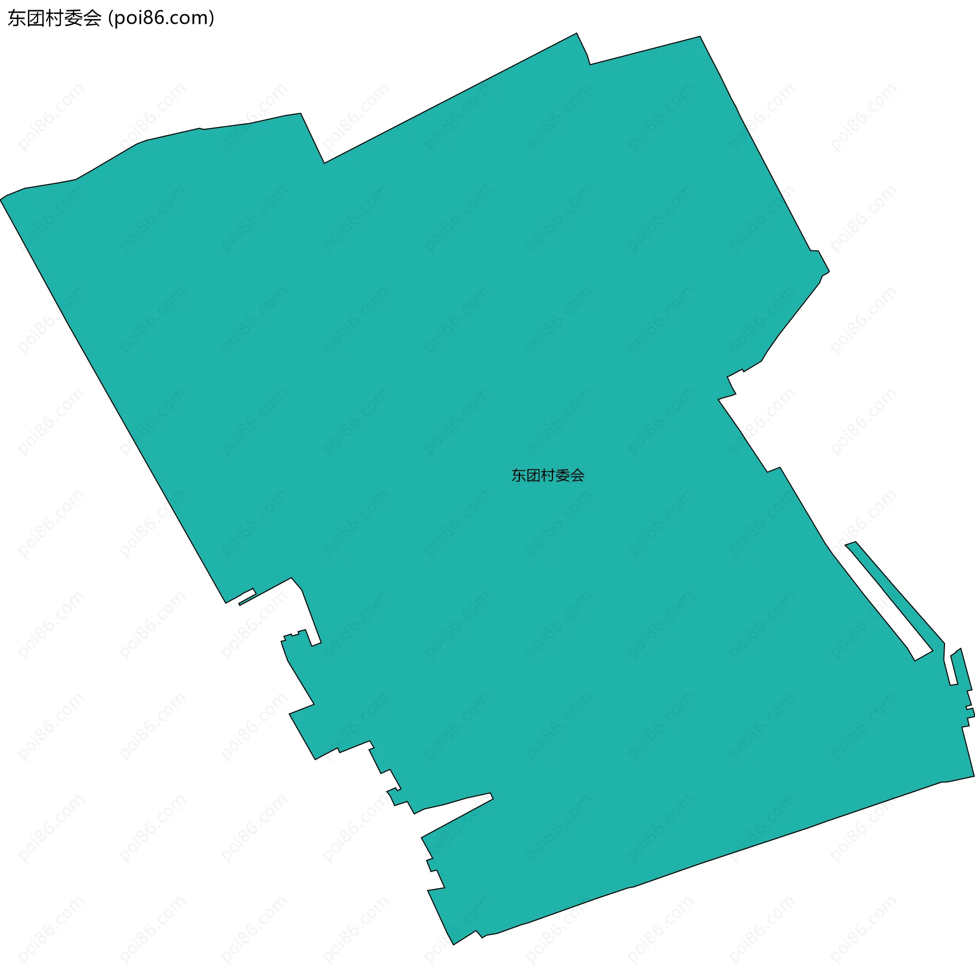 东团村委会边界地图