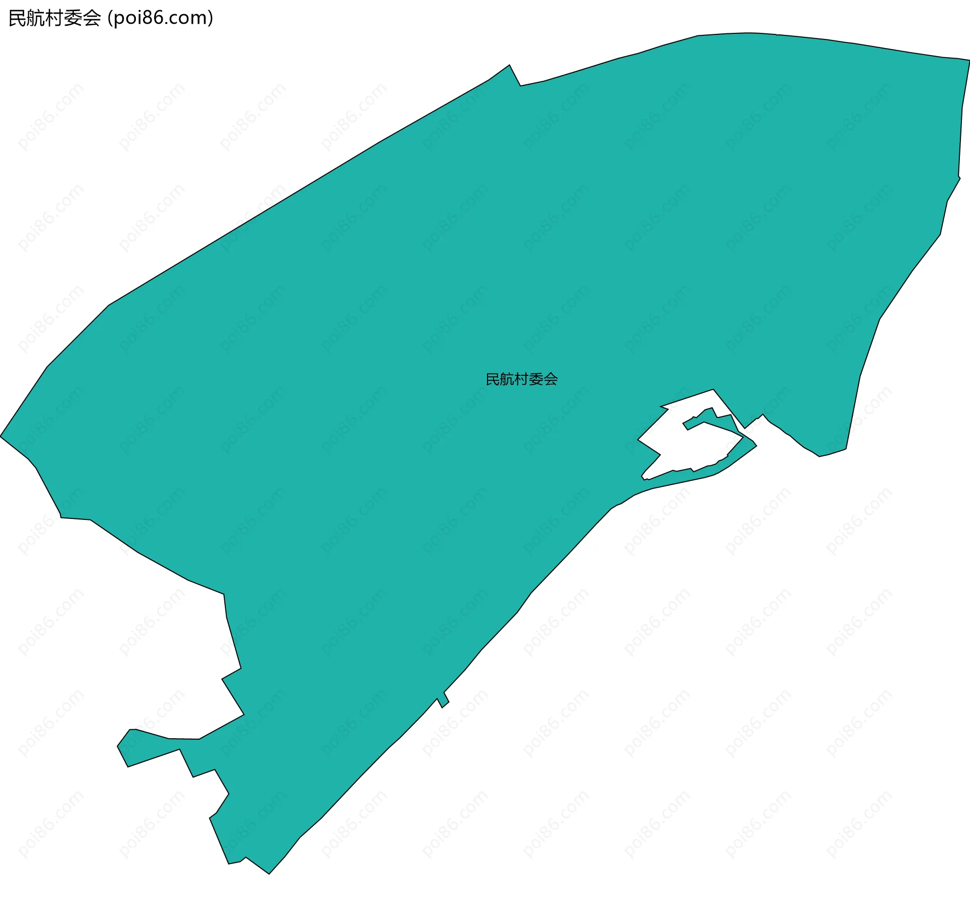 民航村委会边界地图