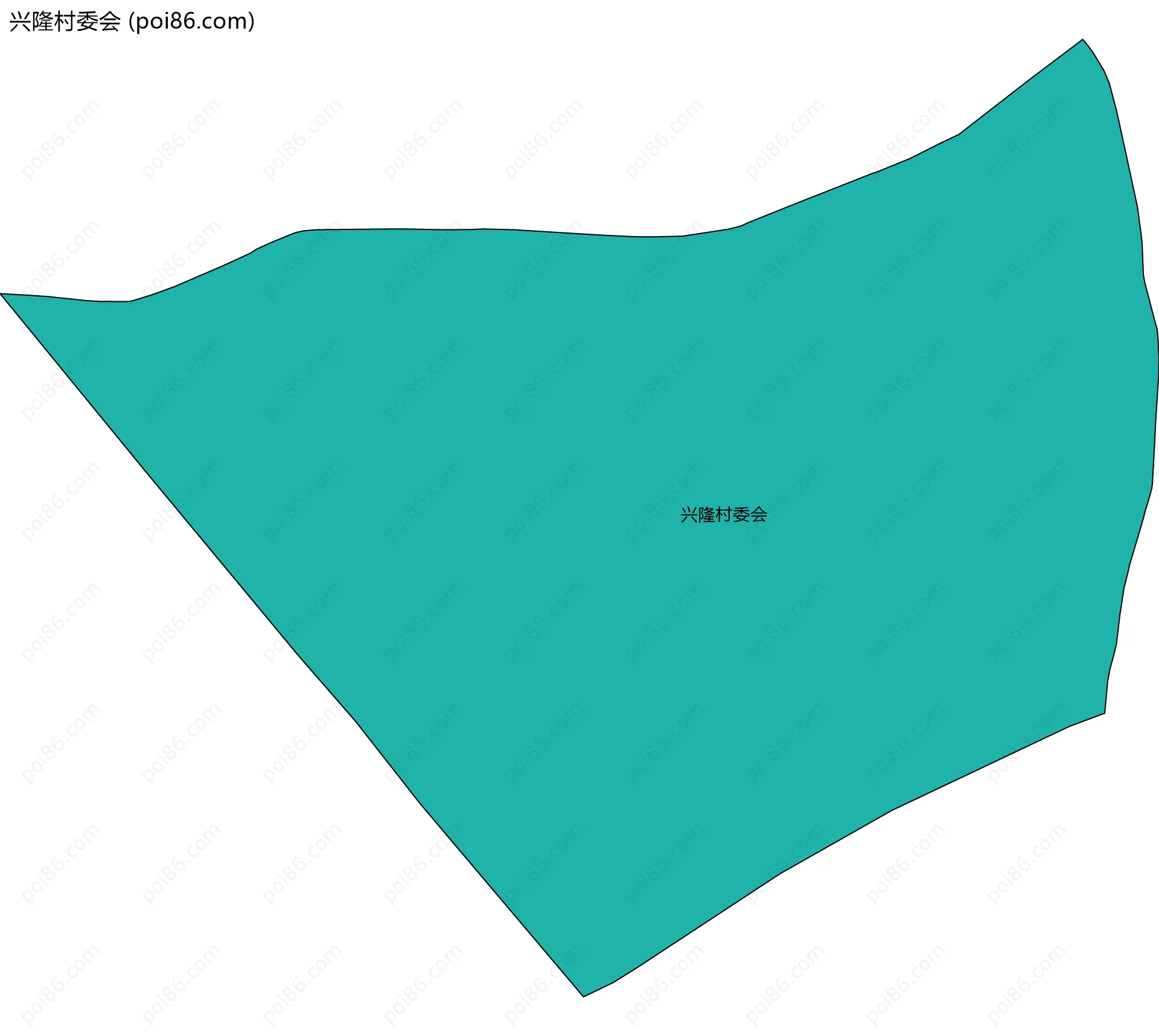 兴隆村委会边界地图