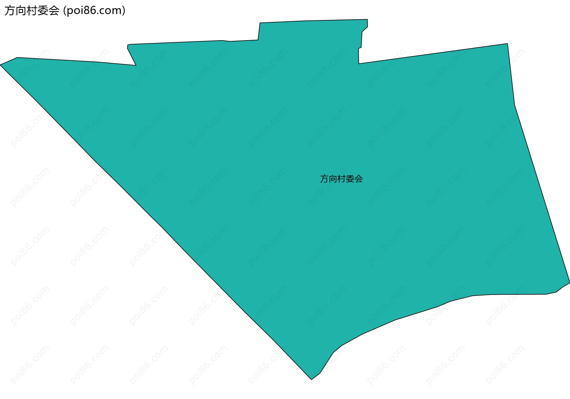 方向村委会边界地图