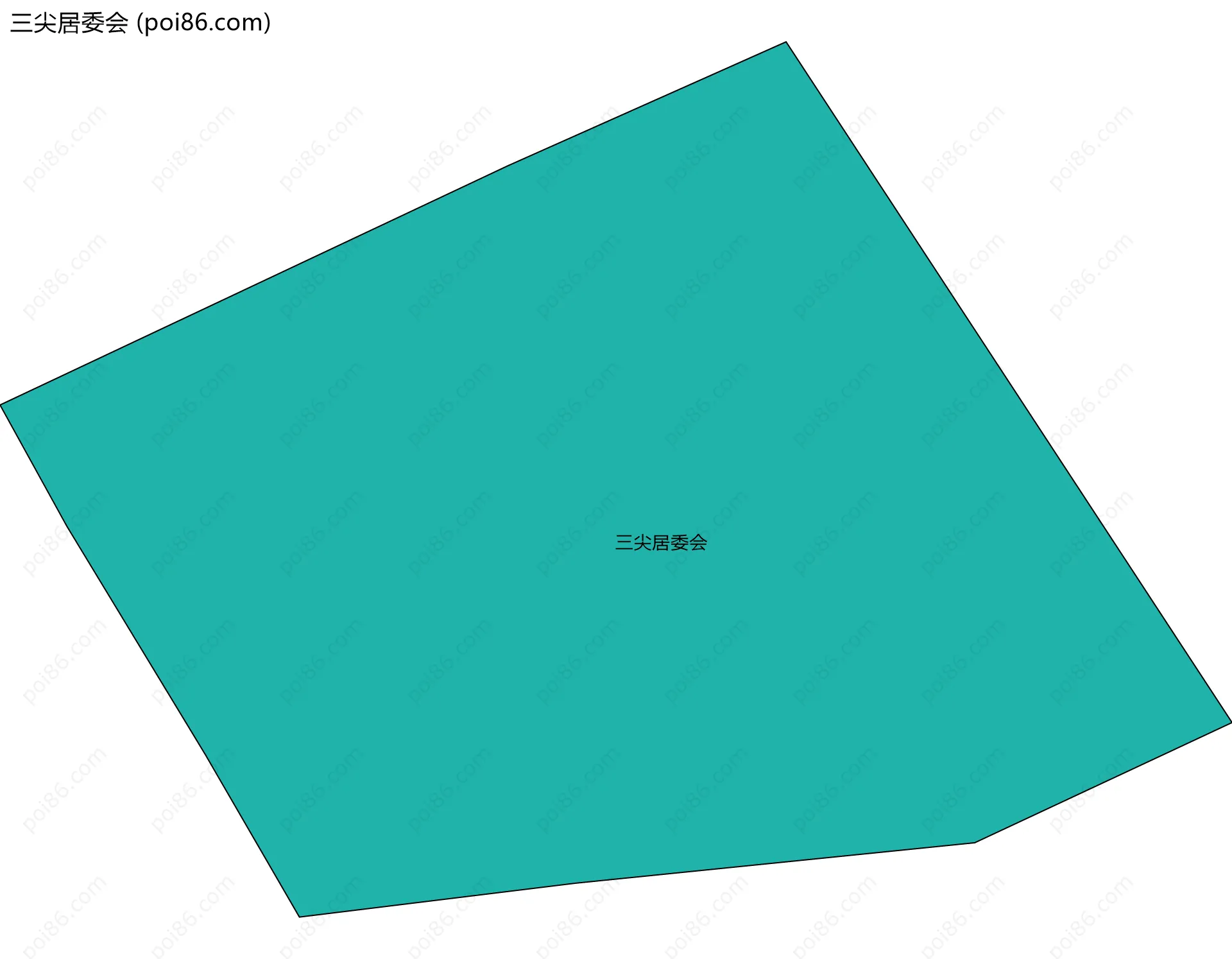 三尖居委会边界地图