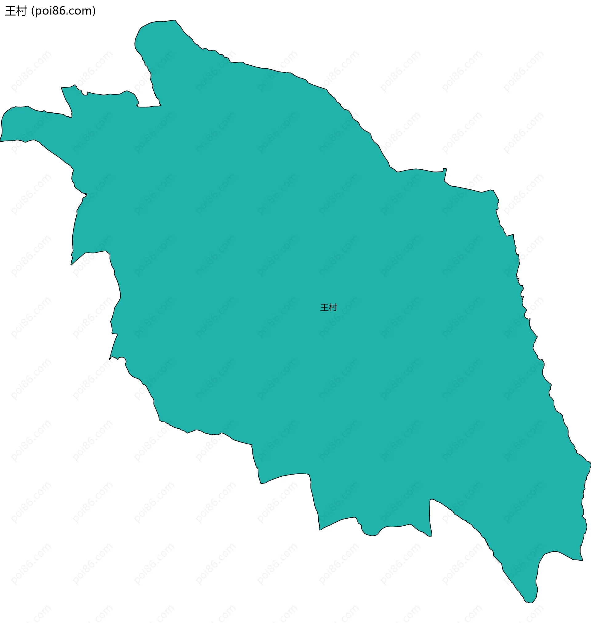 王村边界地图