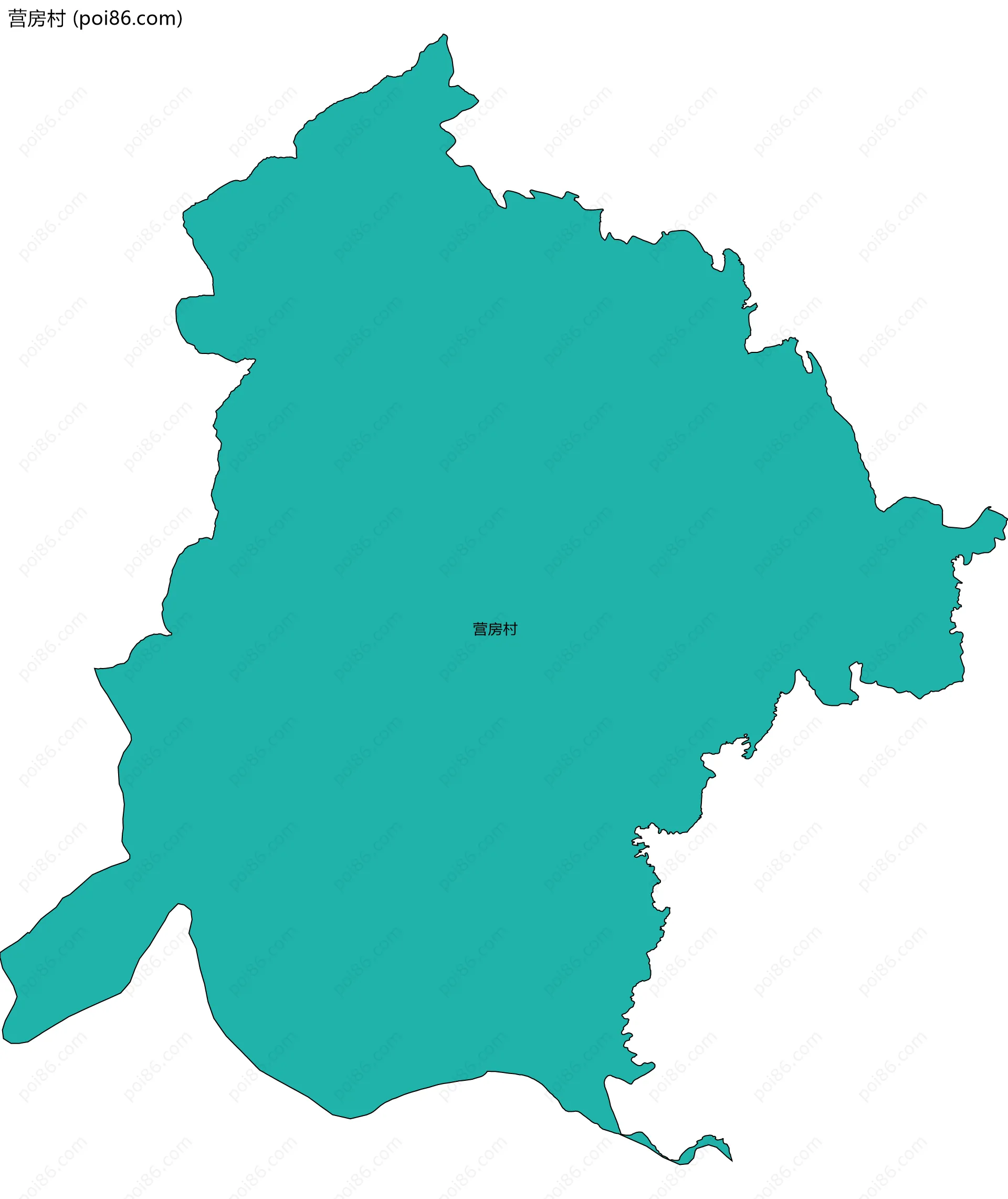营房村边界地图
