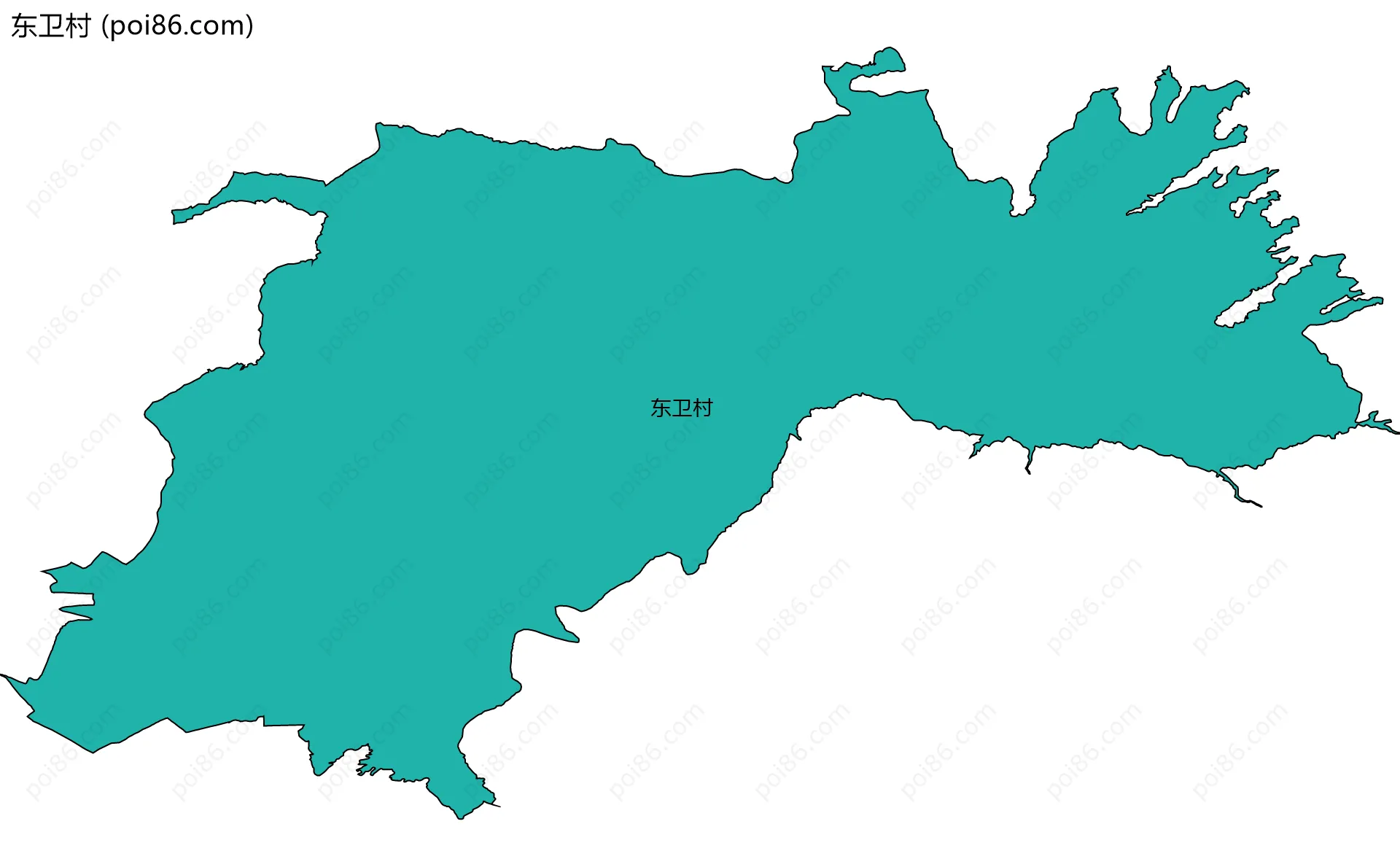 东卫村边界地图