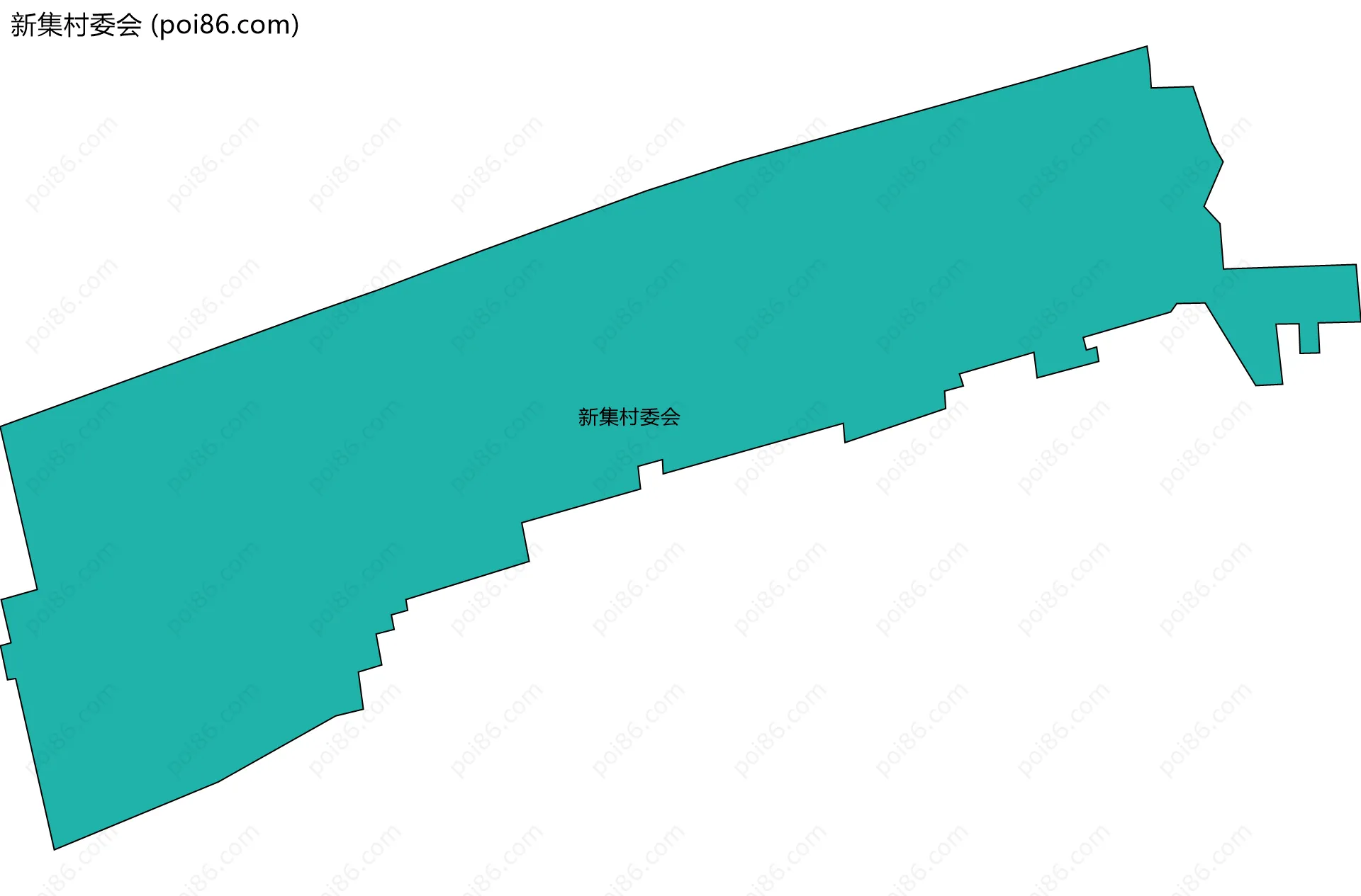 新集村委会边界地图