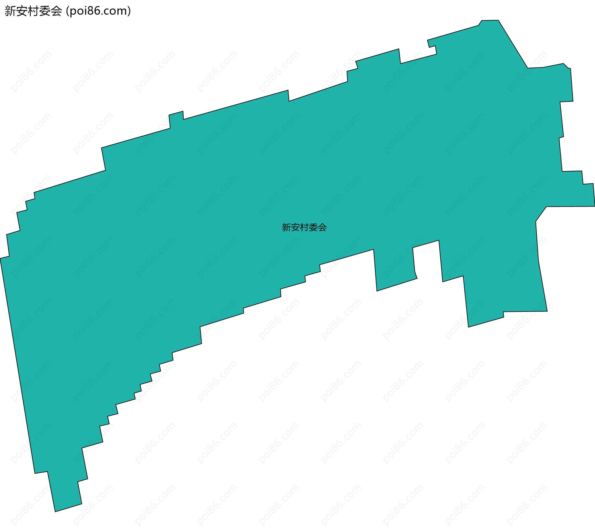 新安村委会边界地图