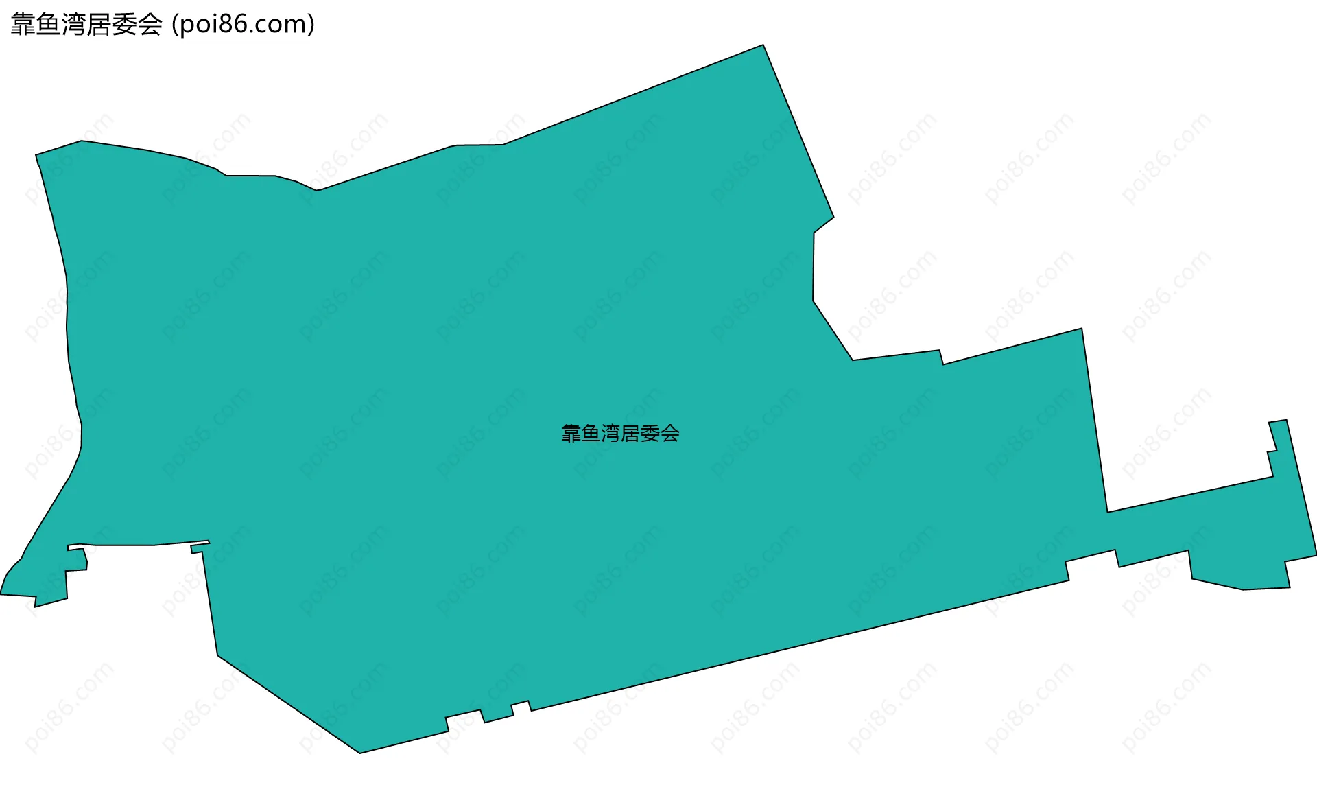 靠鱼湾居委会边界地图